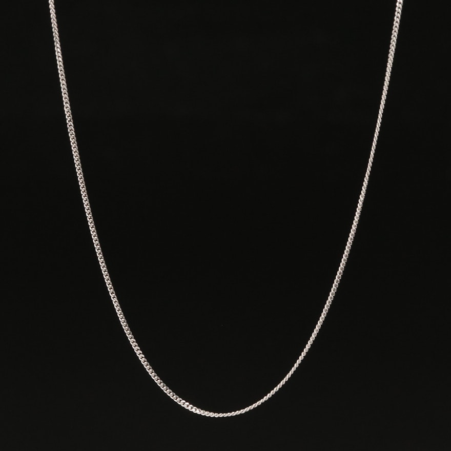 14K Italian Curb Chain Necklace