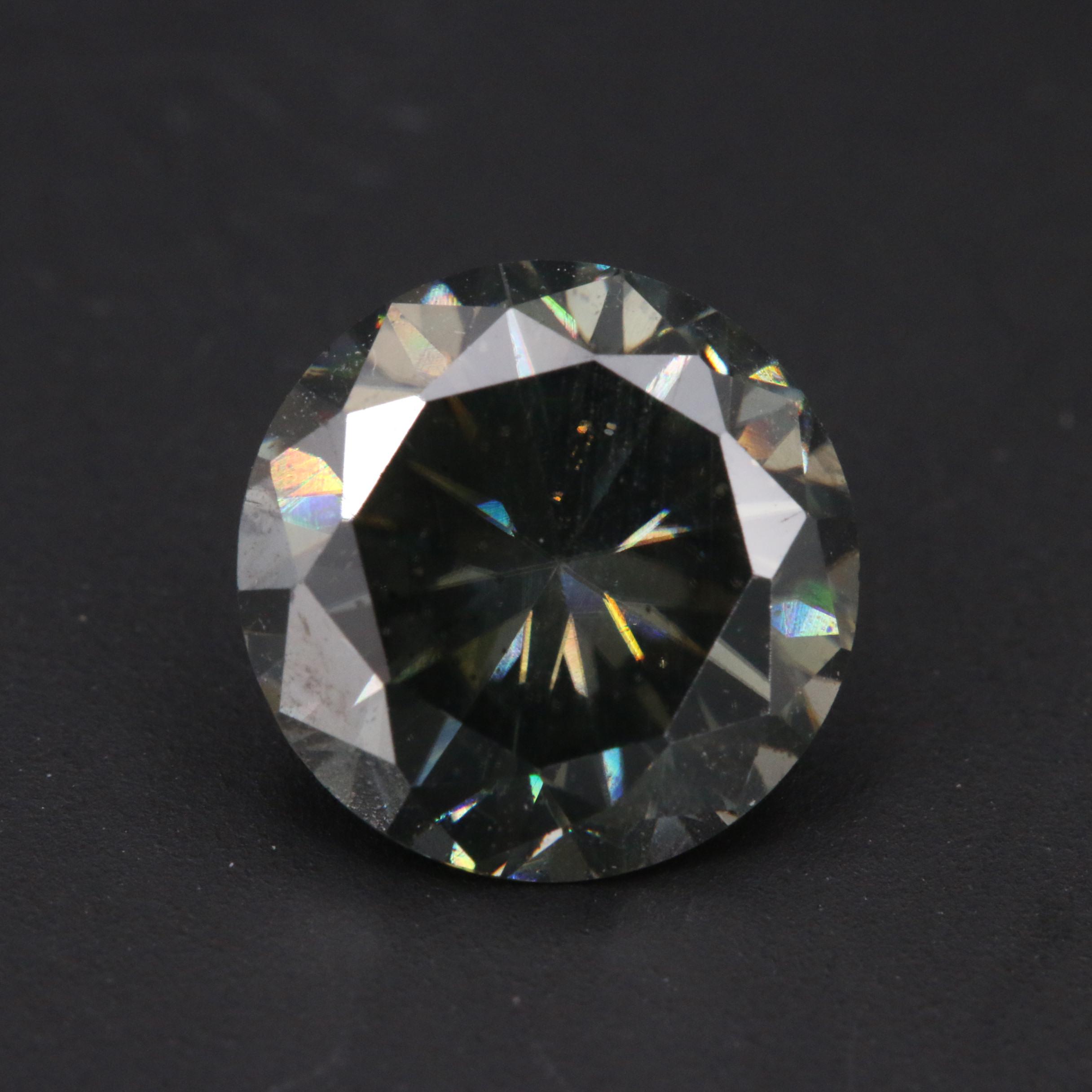 Loose Lab Grown Round Faceted Moissanite