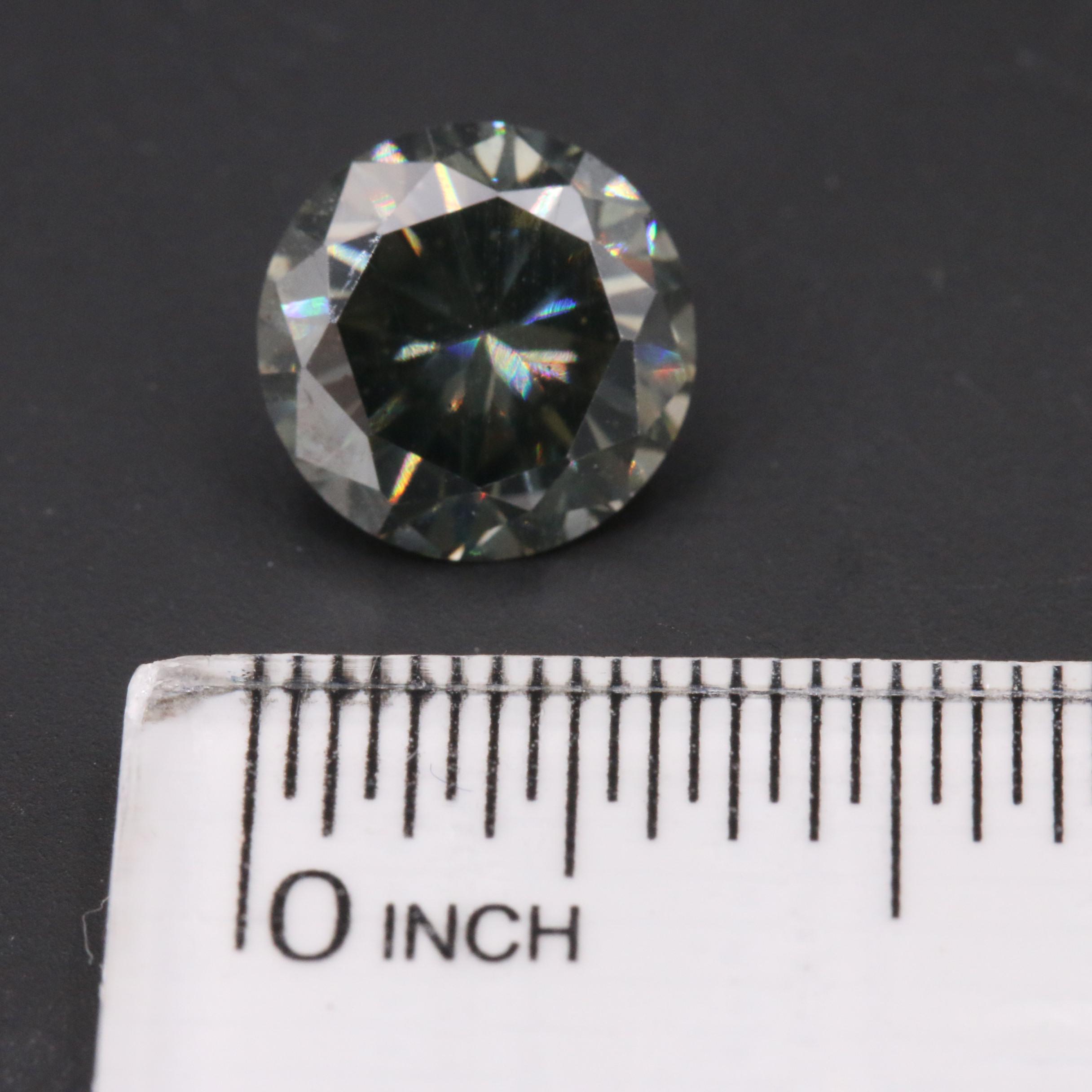 Loose Lab Grown Round Faceted Moissanite
