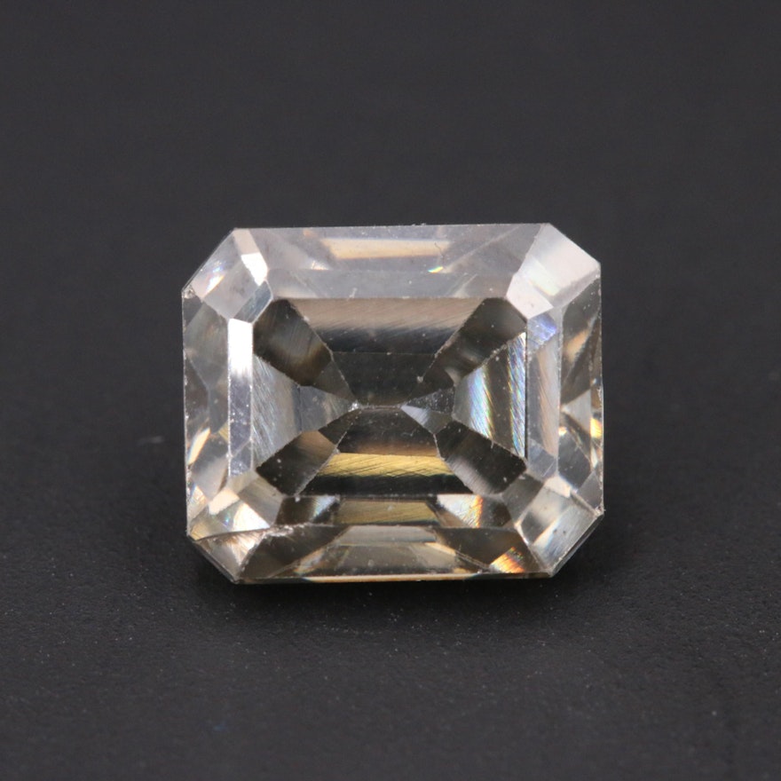 Loose Lab Grown Rectangular Faceted Moissanite