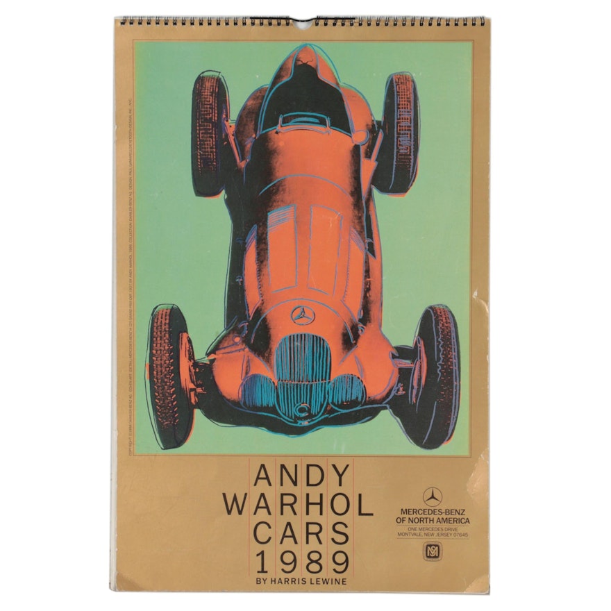 Mercedes-Benz "Andy Warhol Cars 1989" Calendar by Harris Lewine