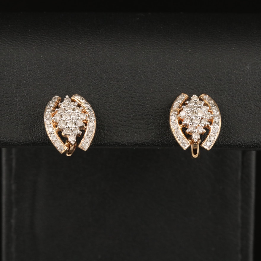 14K Diamond Earrings