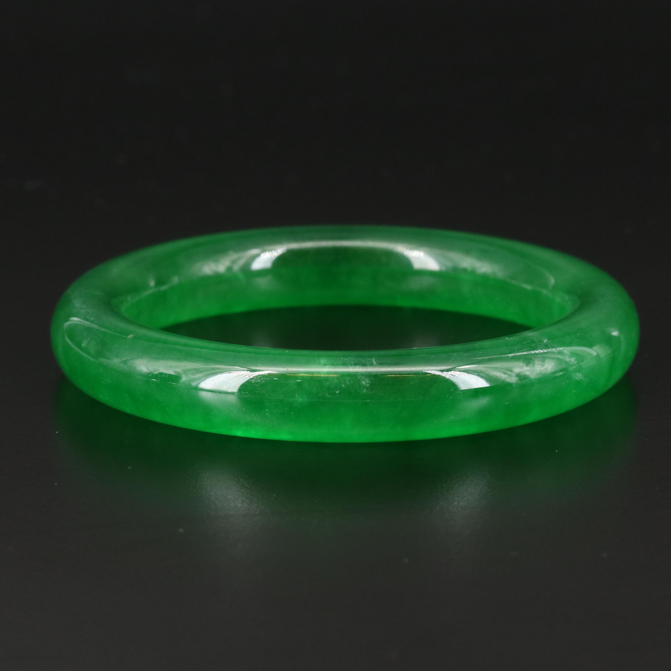 Jadeite Hololith Bangle