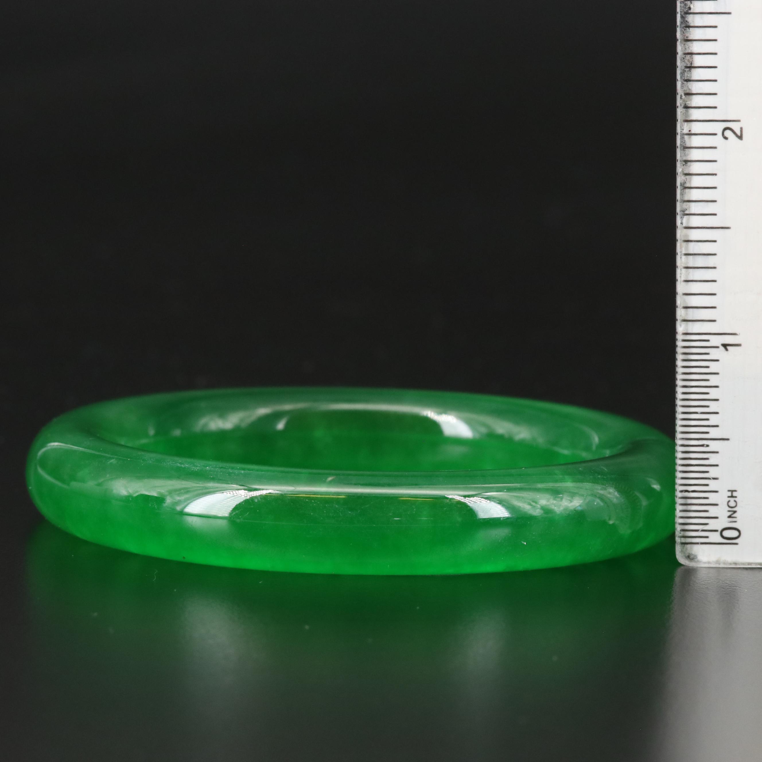 Jadeite Hololith Bangle
