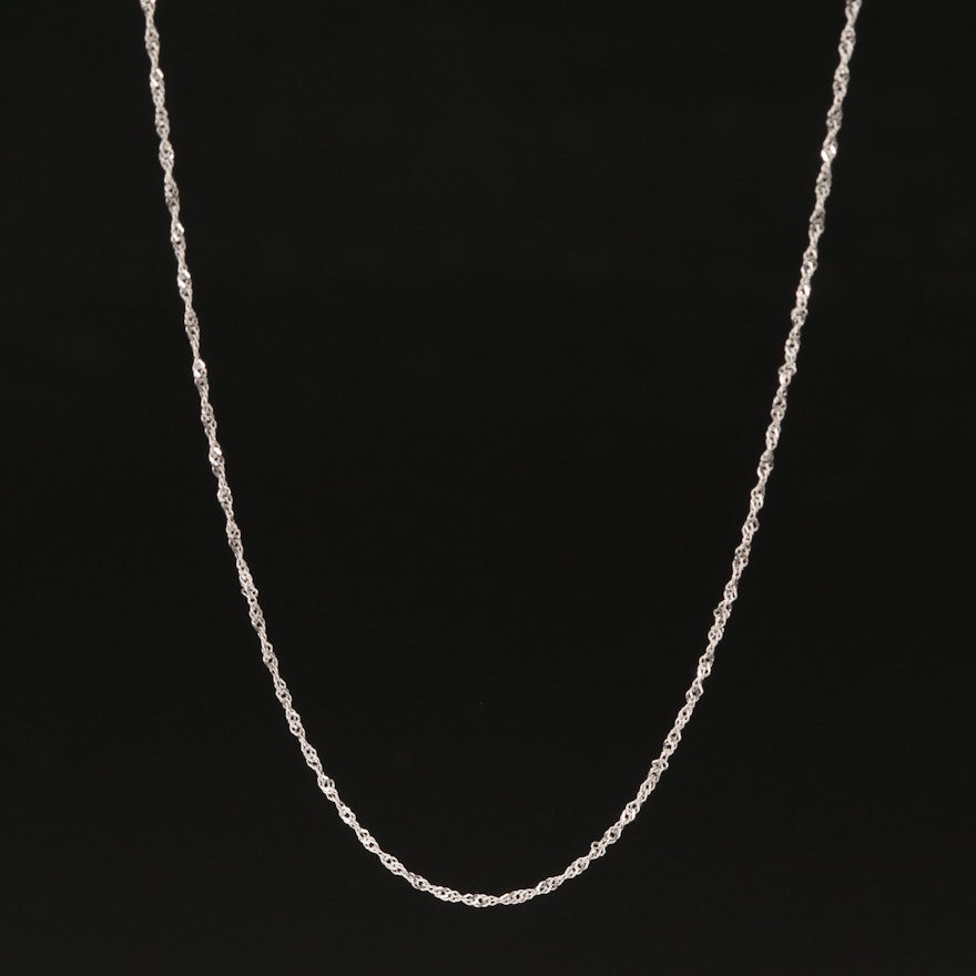 14K Singapore Chain Necklace