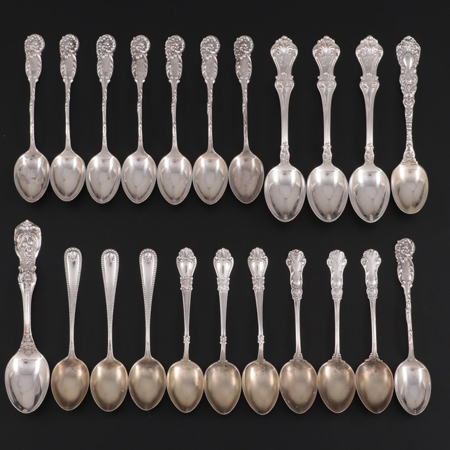 Reed & Barton "Francis I," "La Reine" and Other Sterling Silver Demitasse Spoons