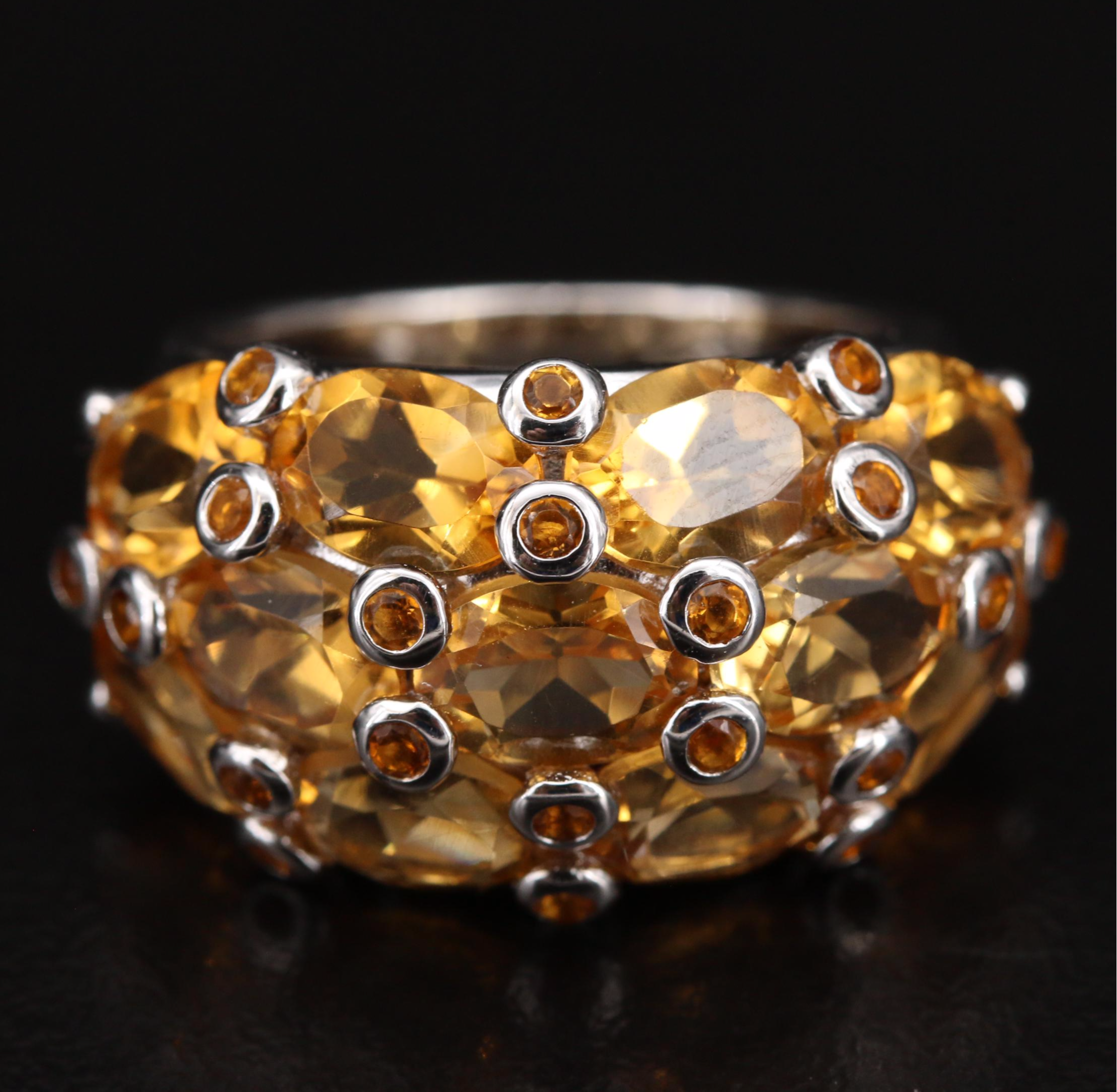Sterling Silver Citrine Ring