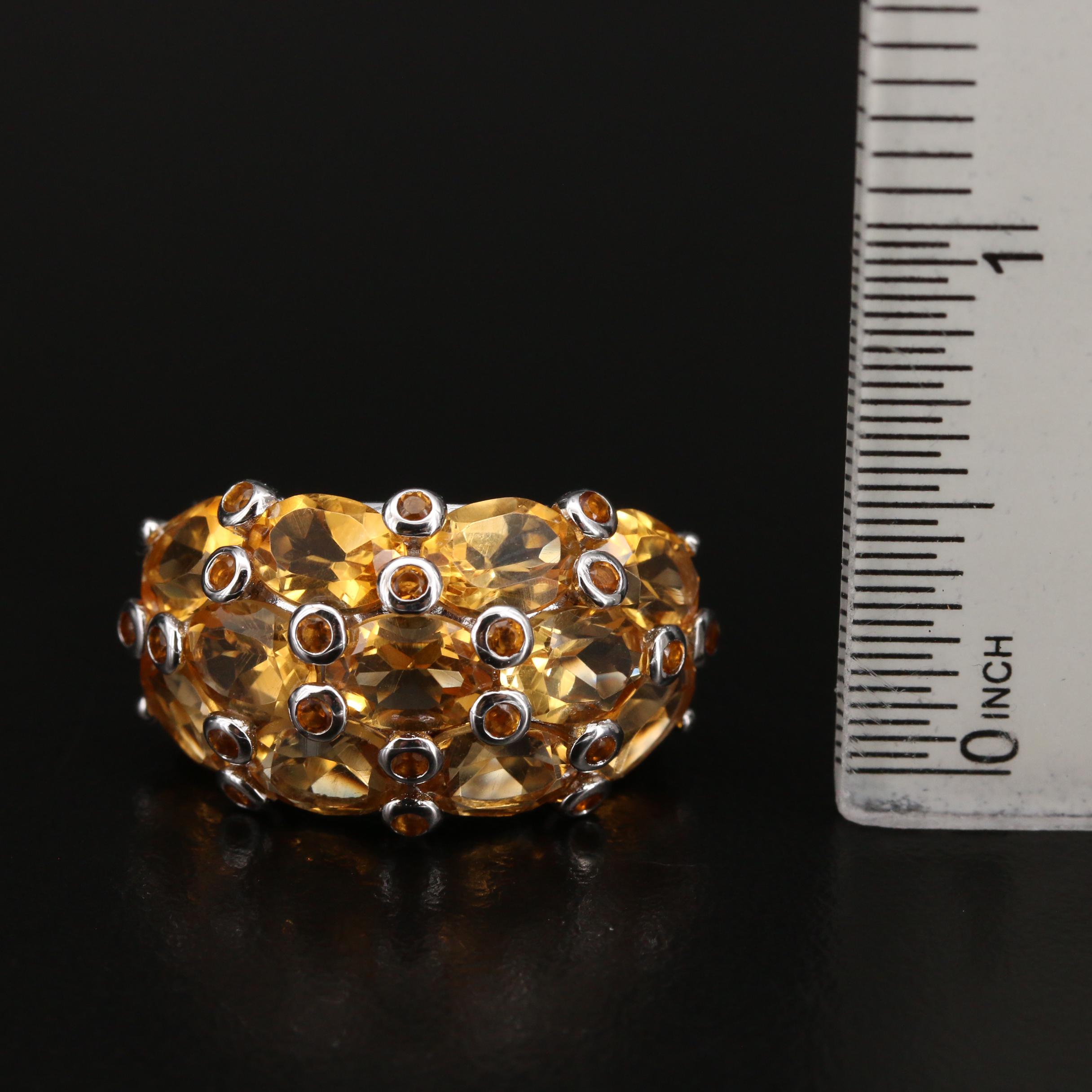 Sterling Silver Citrine Ring