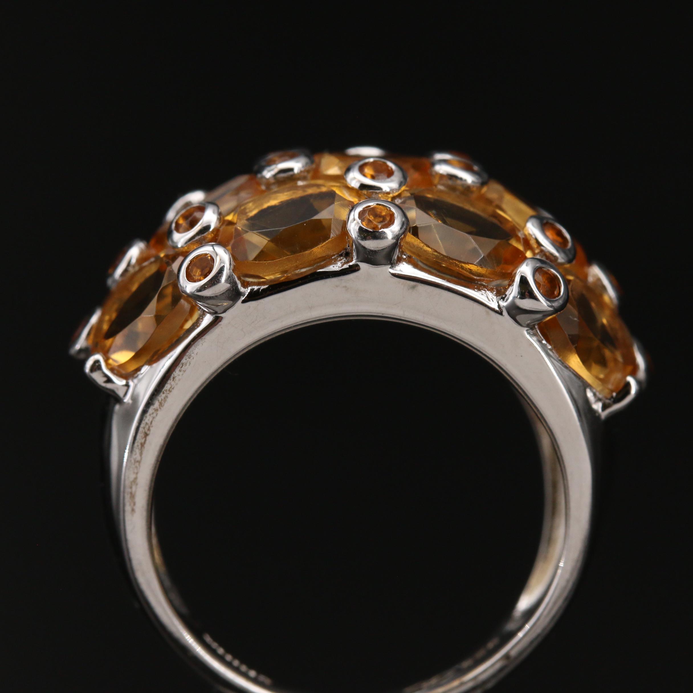Sterling Silver Citrine Ring