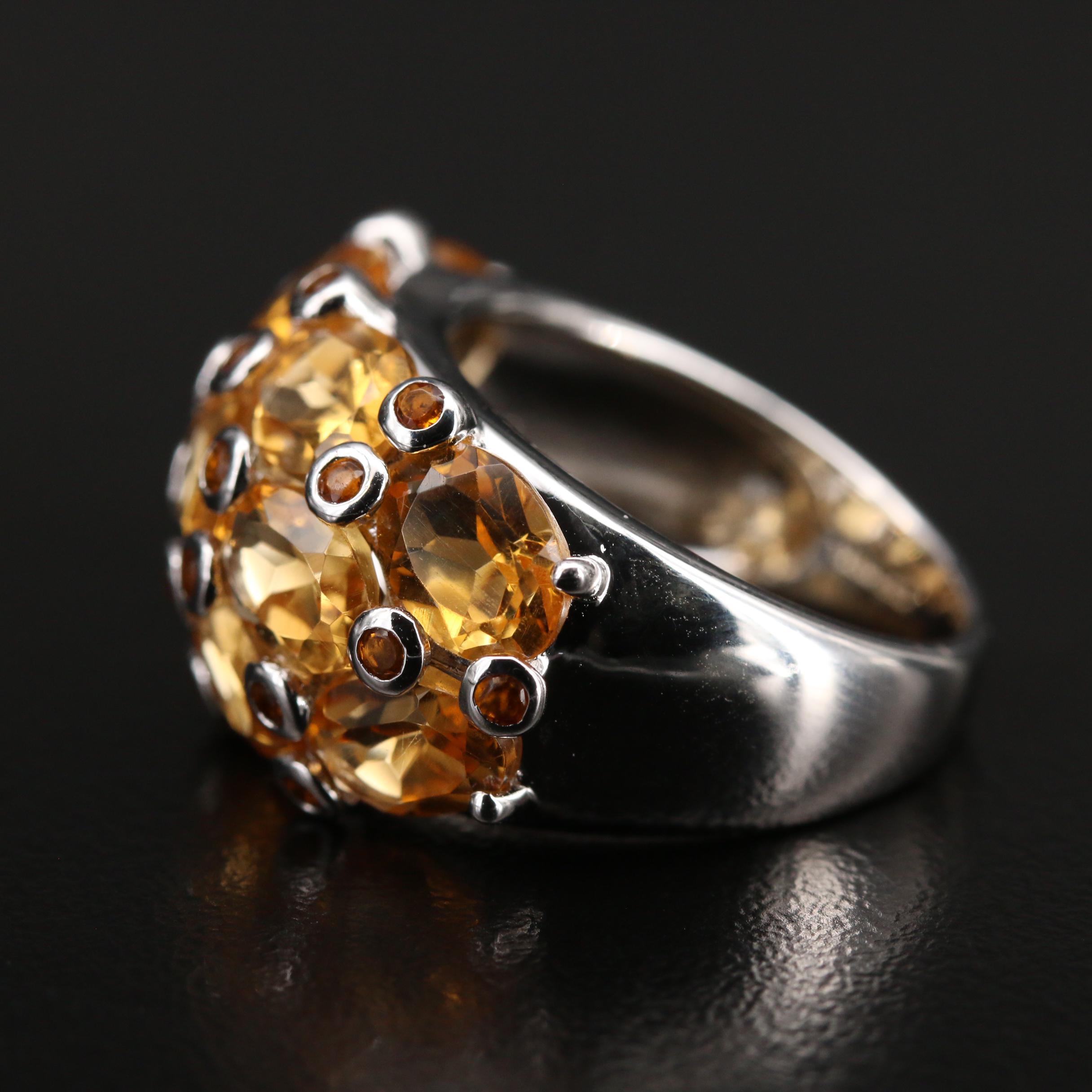 Sterling Silver Citrine Ring