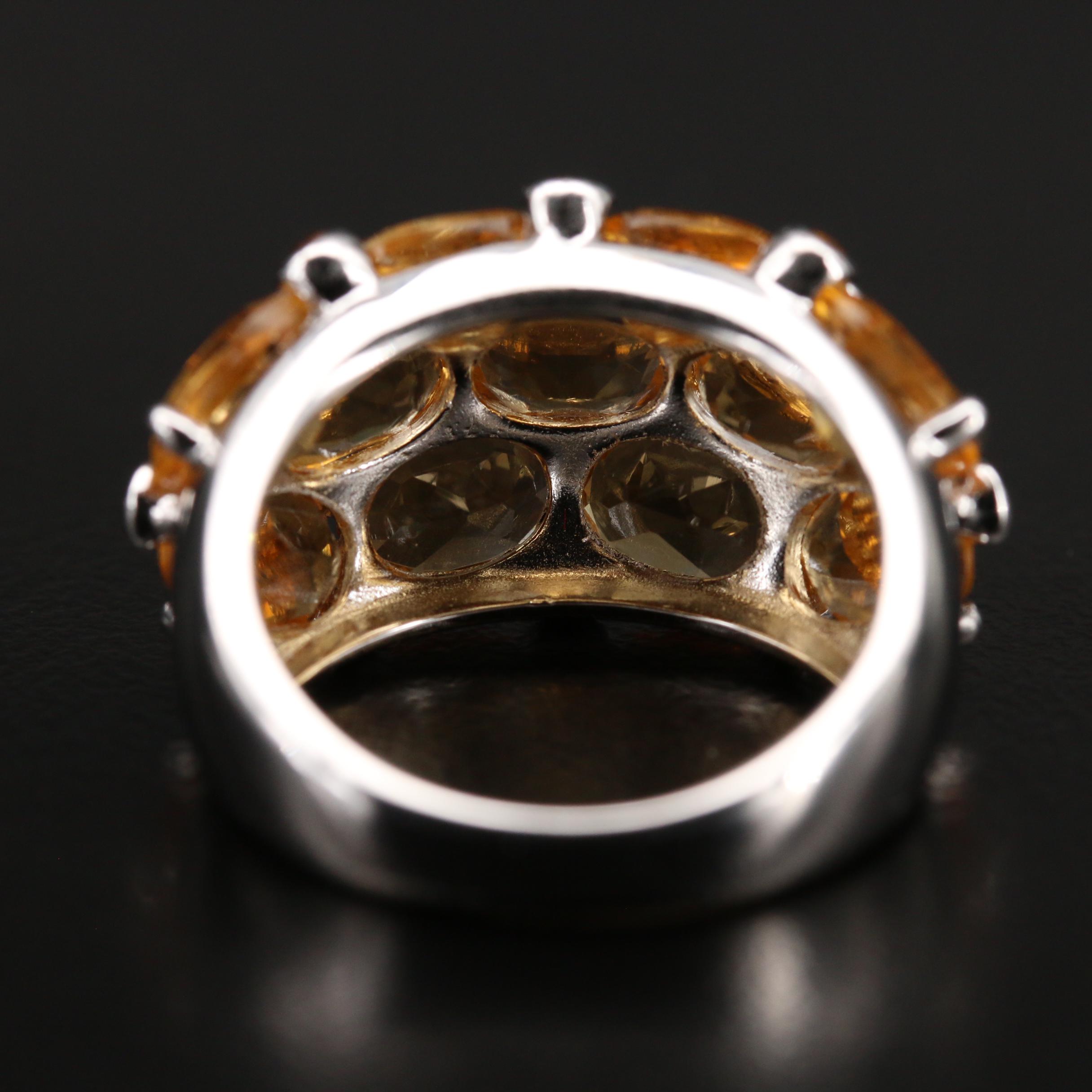 Sterling Silver Citrine Ring