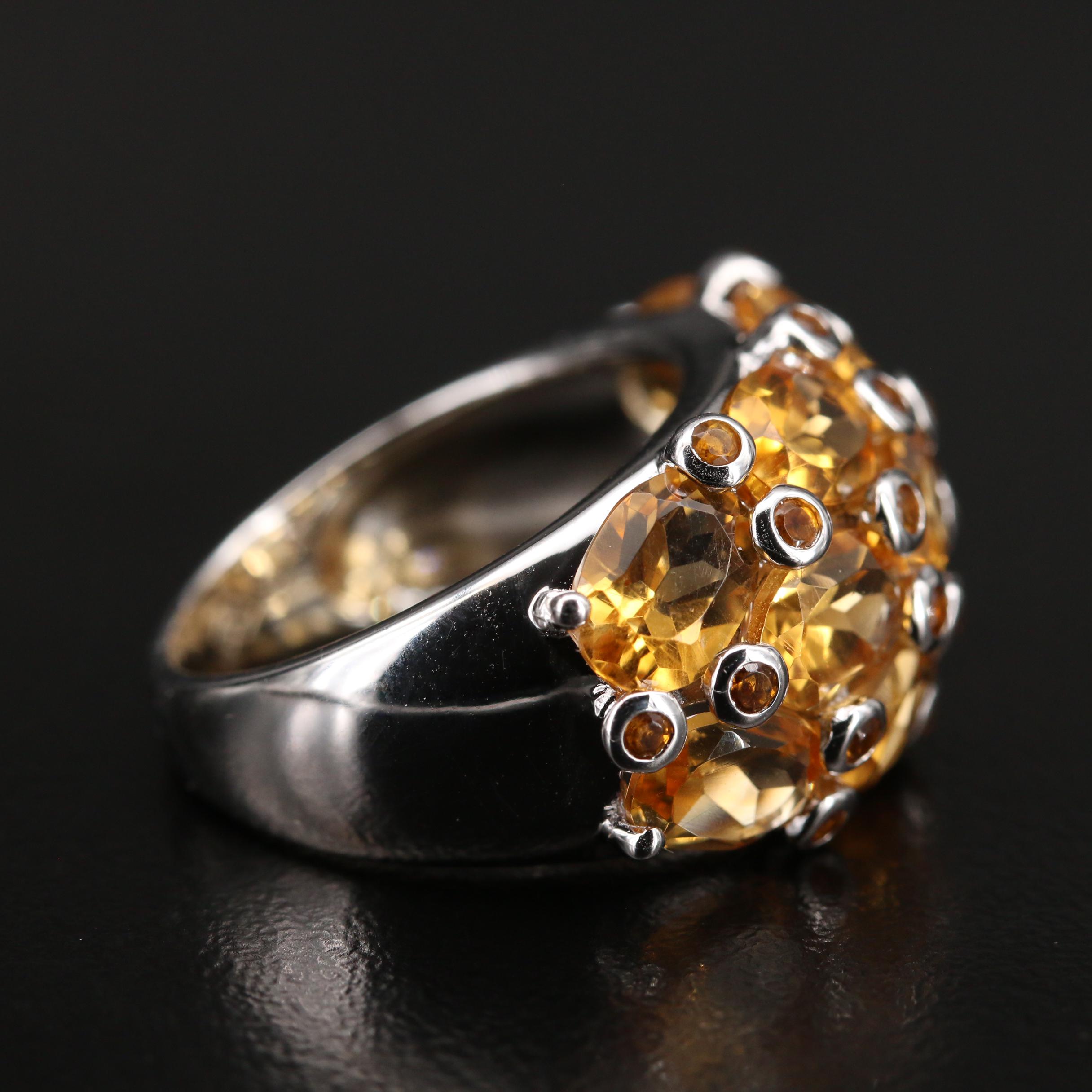 Sterling Silver Citrine Ring