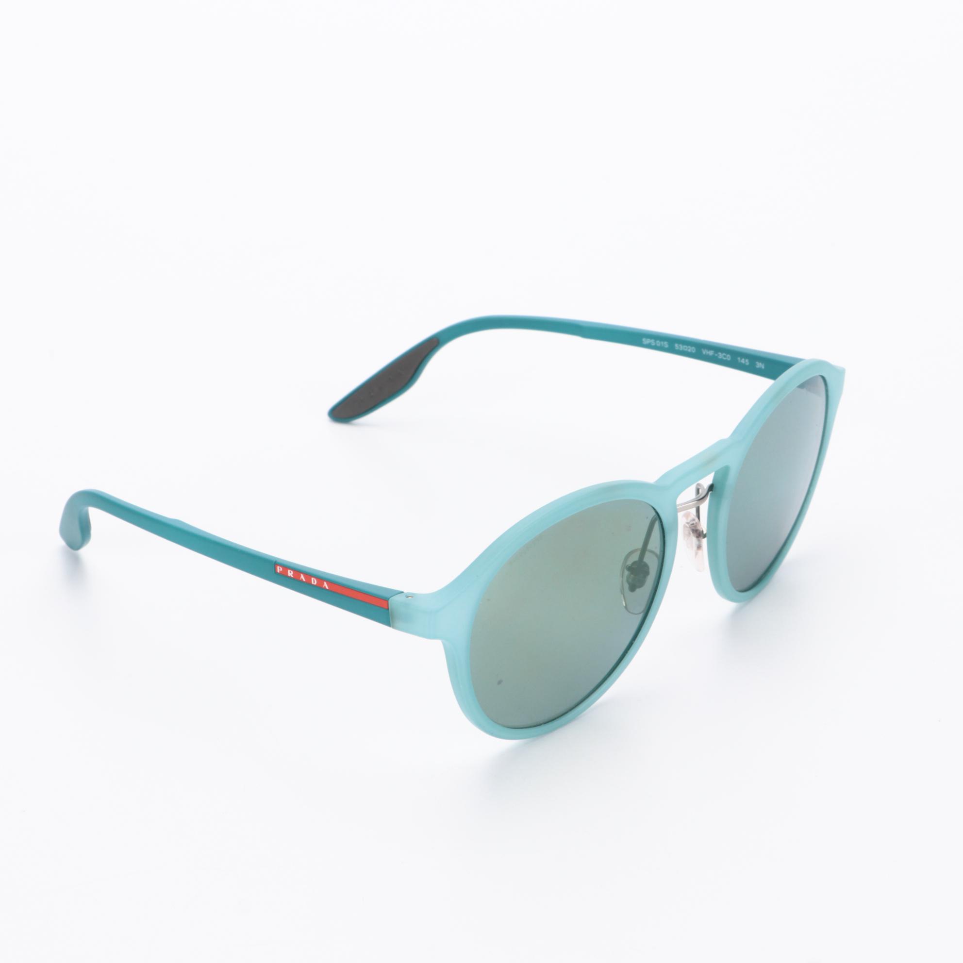 Prada Sport SPS01S Blue Round Sunglasses