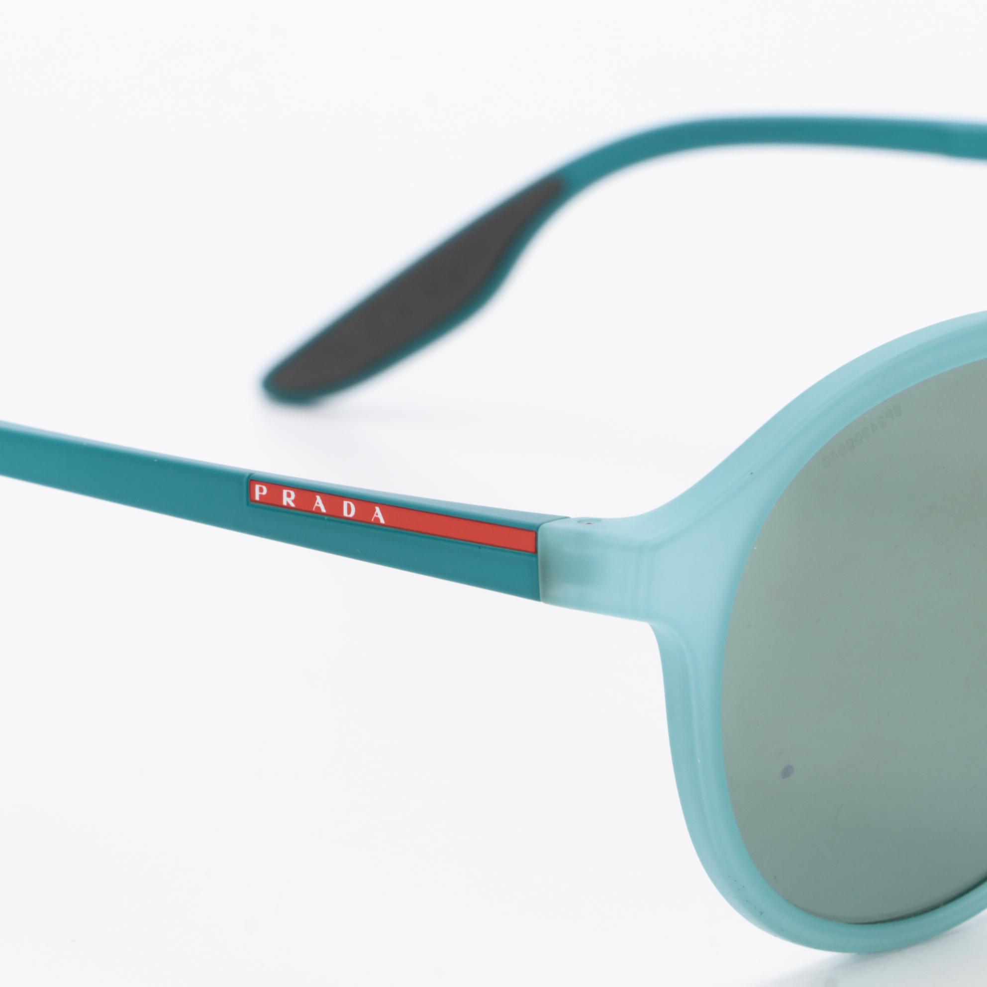 Prada Sport SPS01S Blue Round Sunglasses