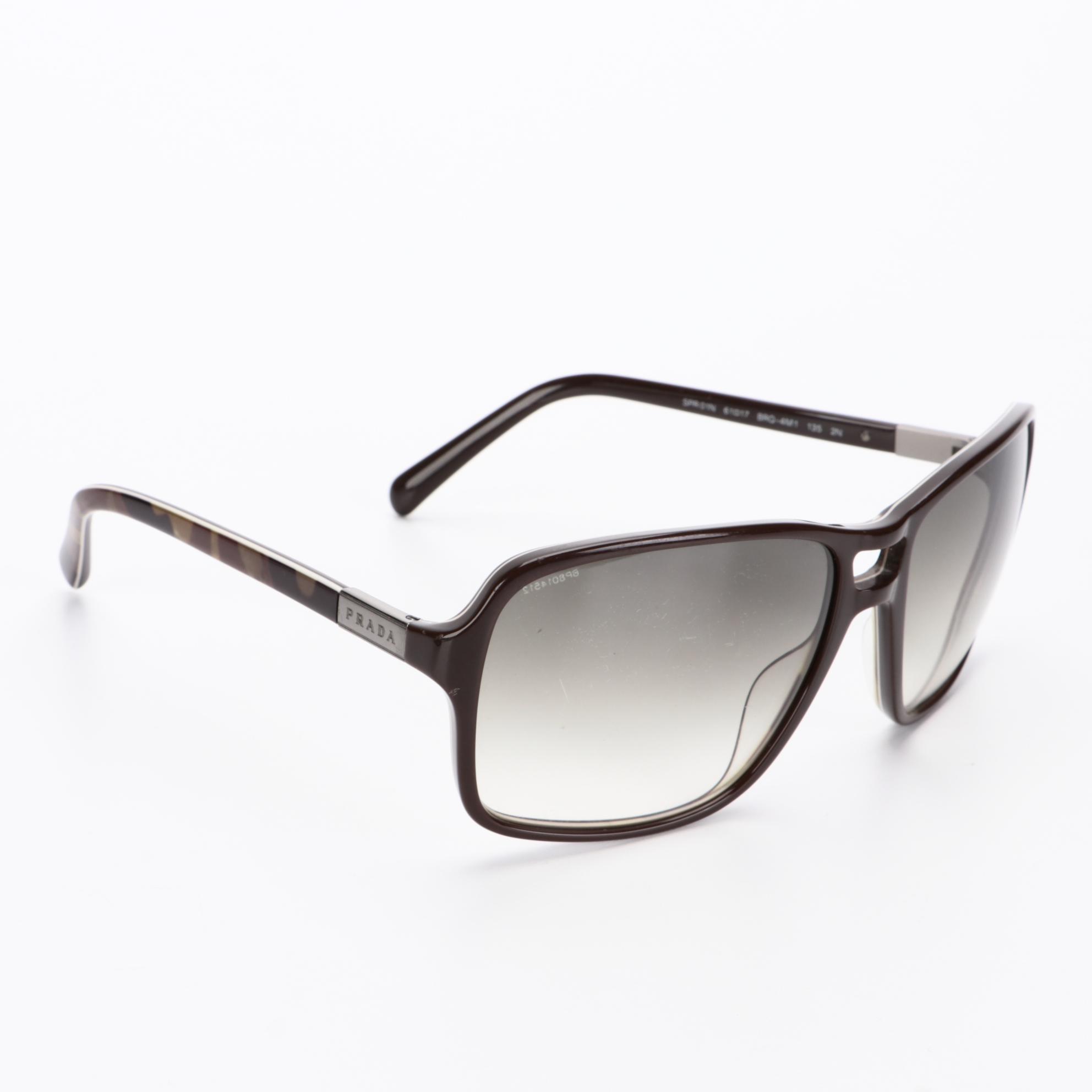 Prada SPR01N Top Tobacco Military Sunglasses