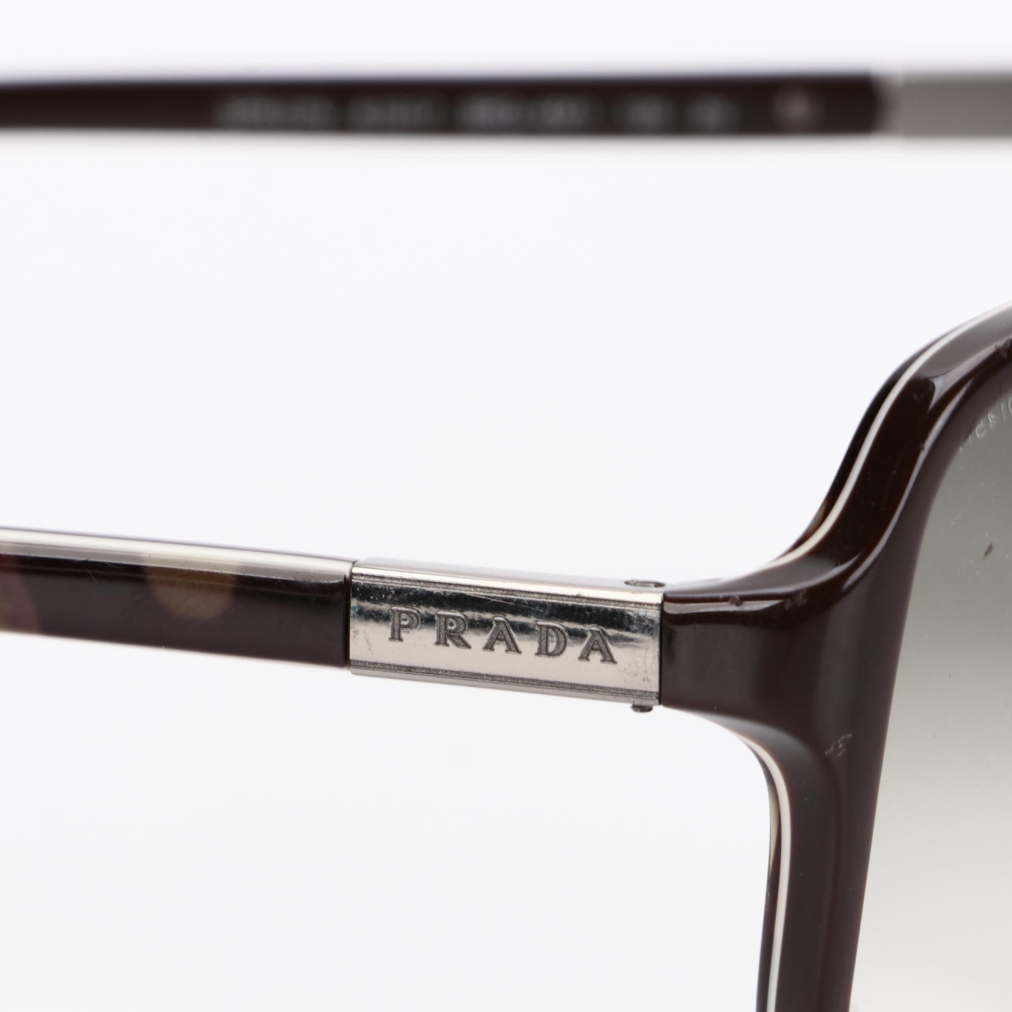 Prada SPR01N Top Tobacco Military Sunglasses