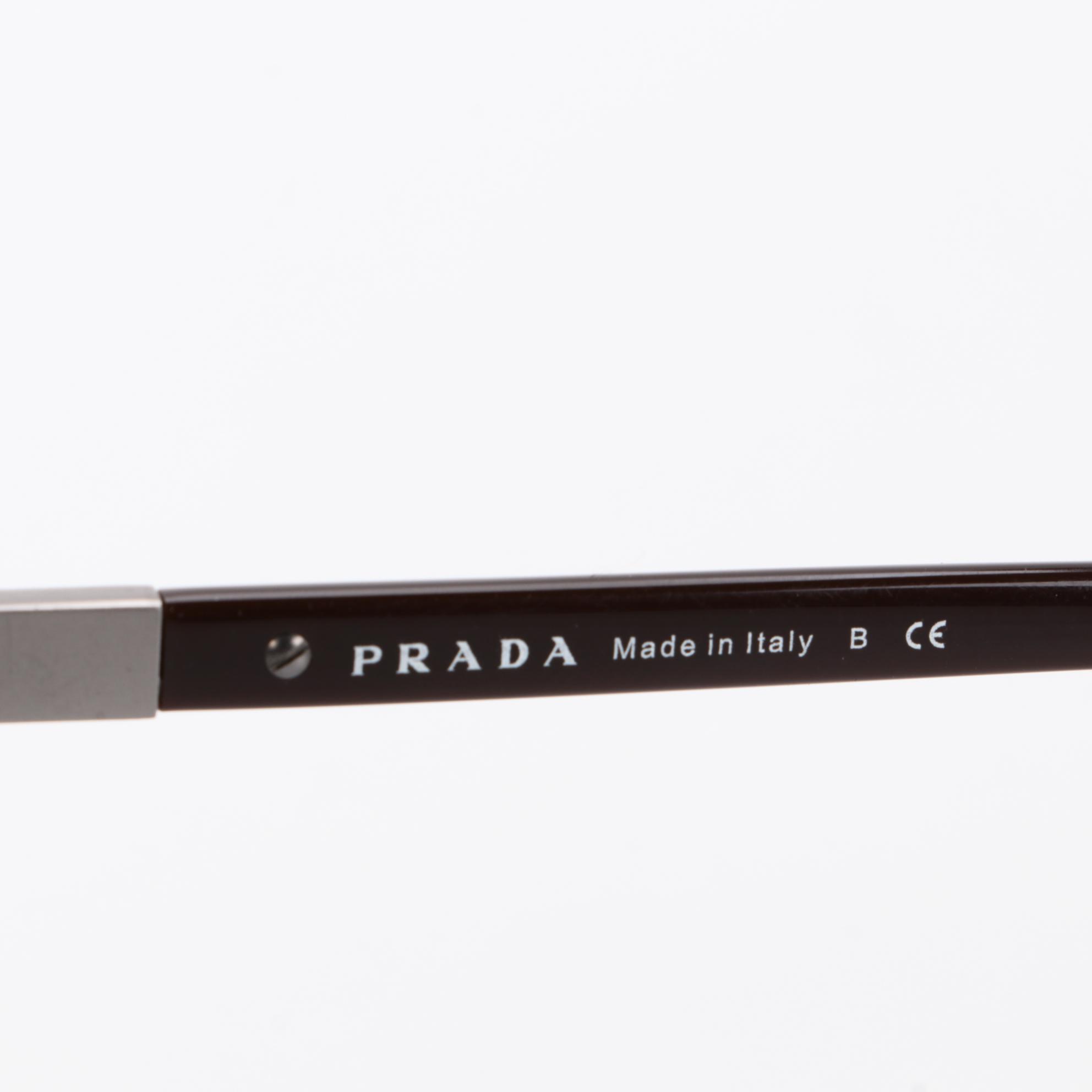 Prada SPR01N Top Tobacco Military Sunglasses