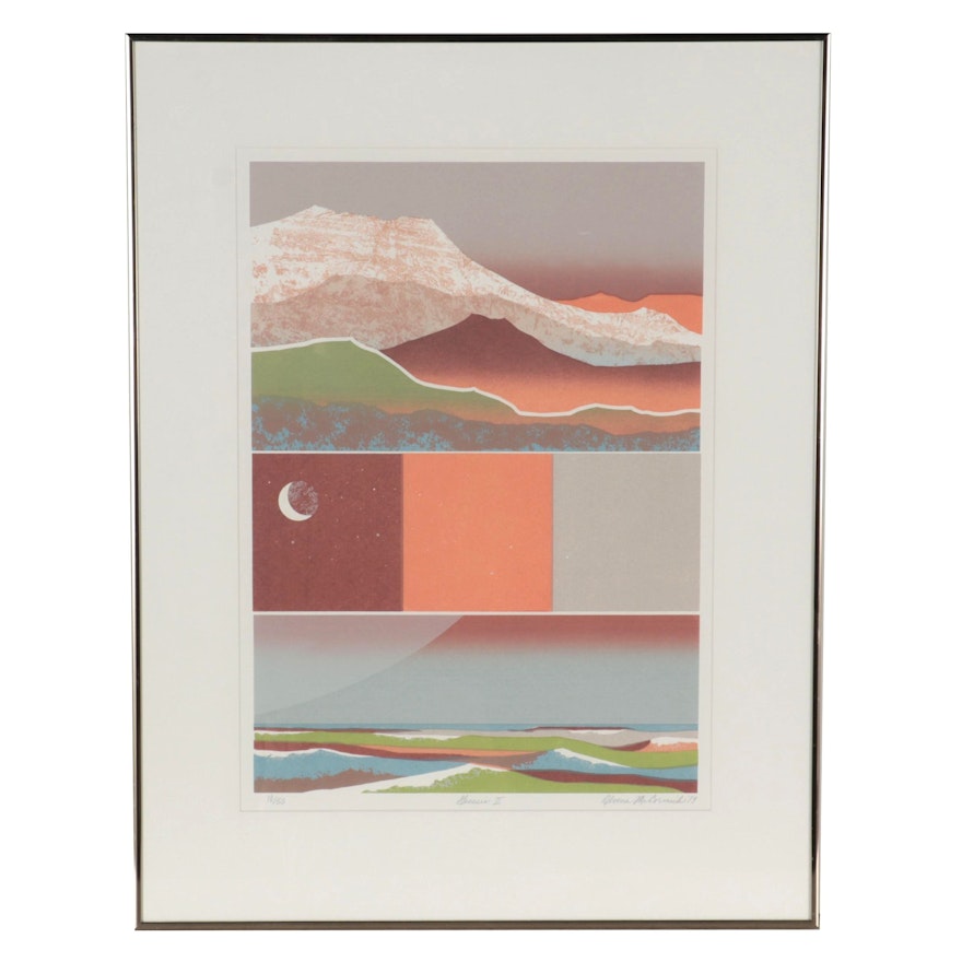 Alvena McCormick Serigraph "Genesis II," 1979