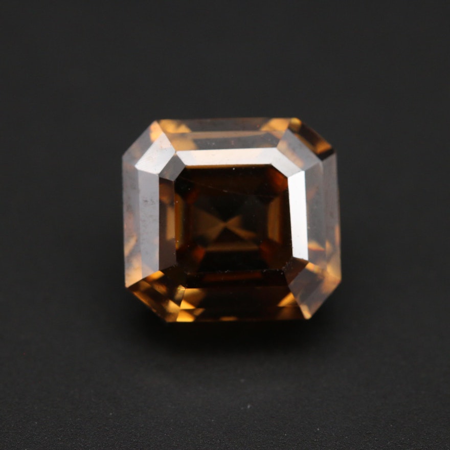 Laboratory Grown Cut Corner Square Faceted Moissanite