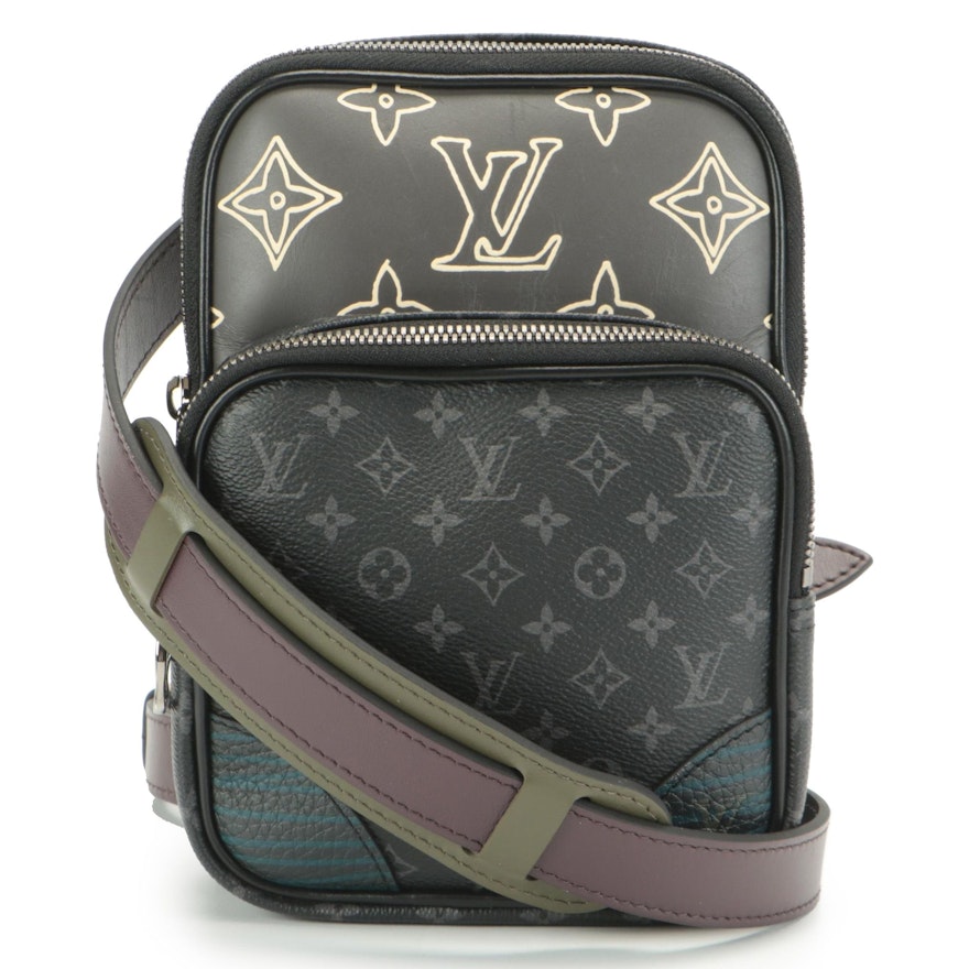 Louis Vuitton Amazone Patchwork Sling Bag in Eclipse Monogram Canvas