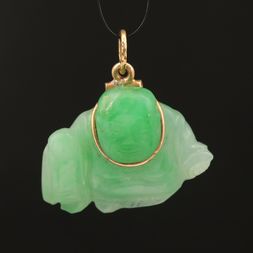 Jadeite Budai Pendant