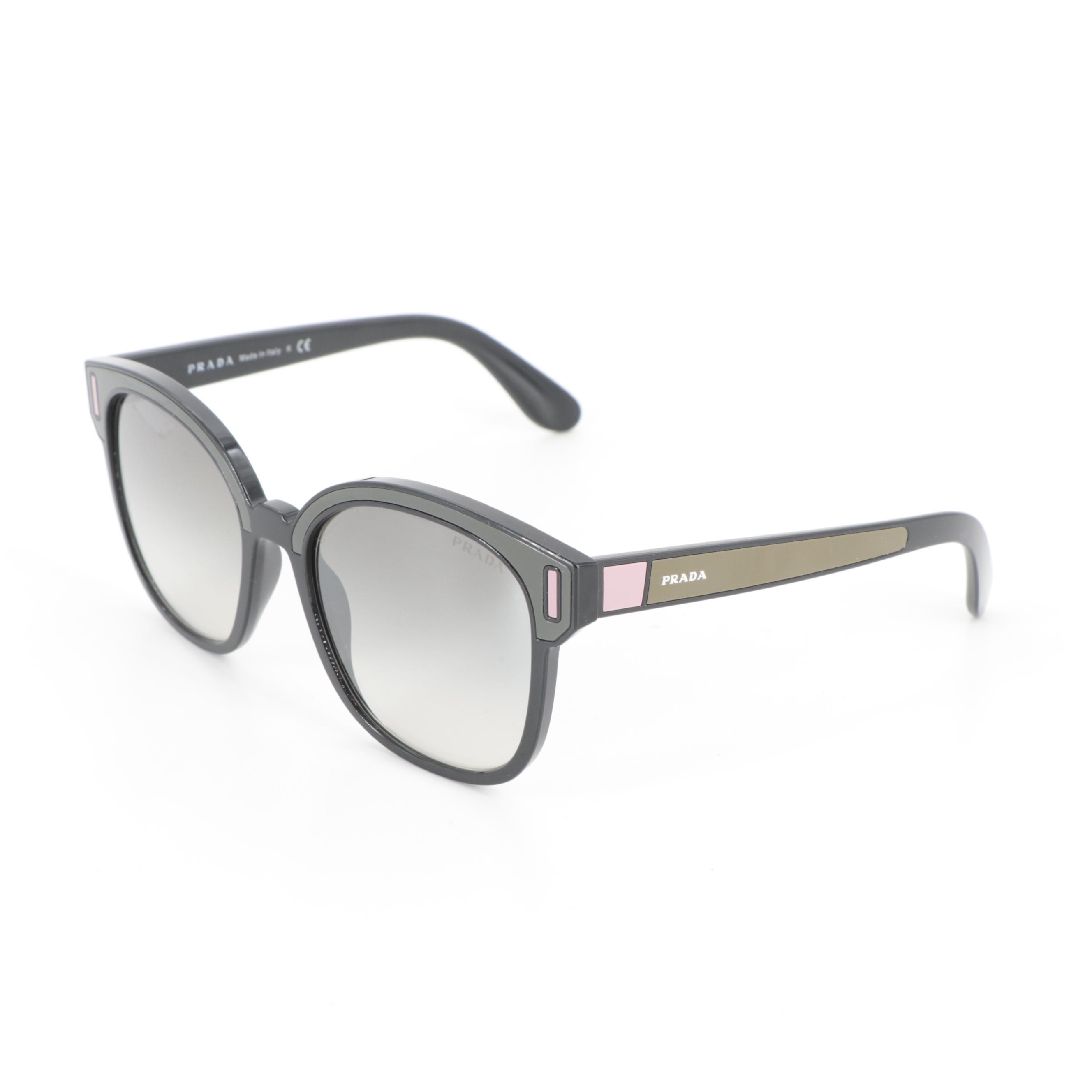 Prada SPR05U Colored Frame Horn-Rimmed Sunglasses