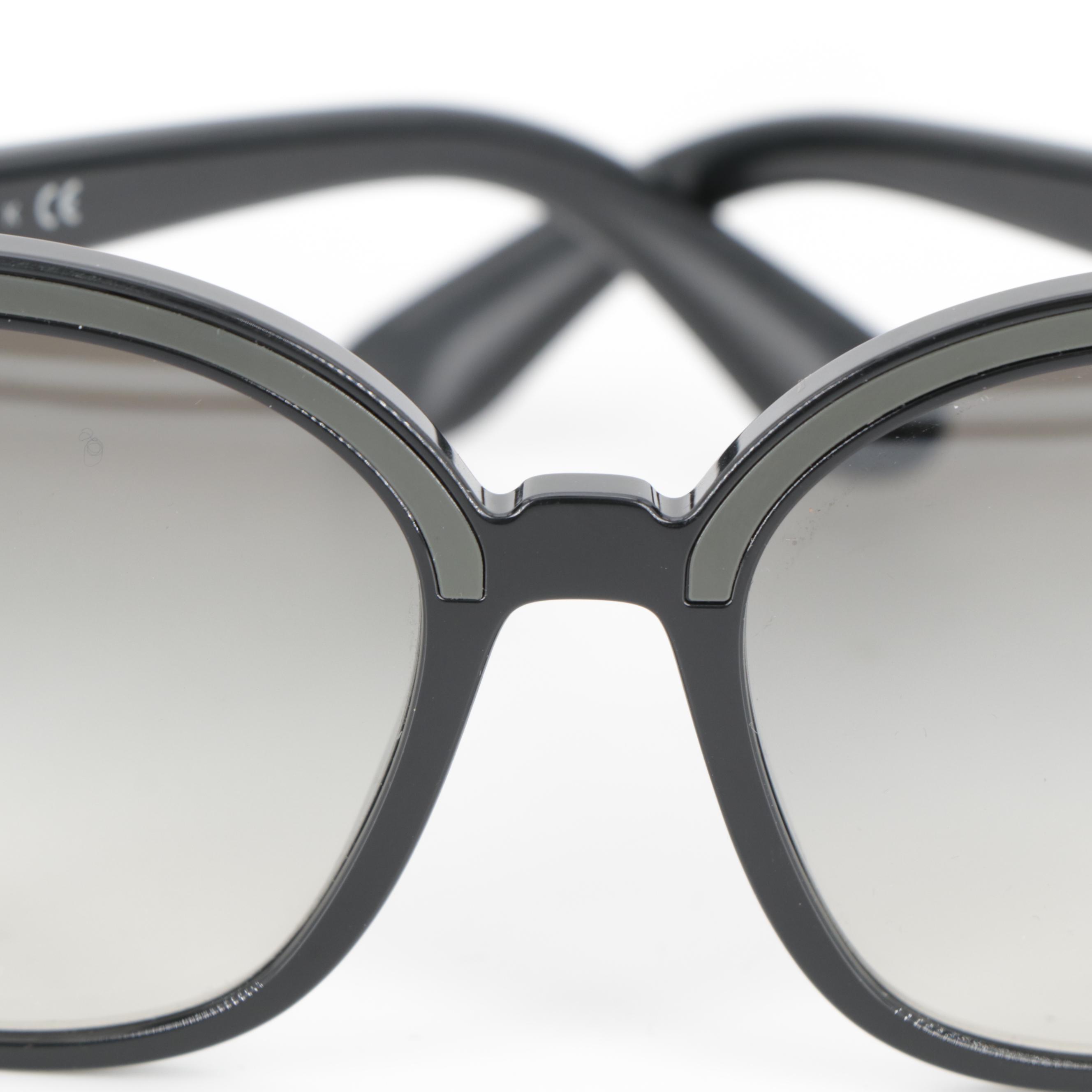 Prada SPR05U Colored Frame Horn-Rimmed Sunglasses