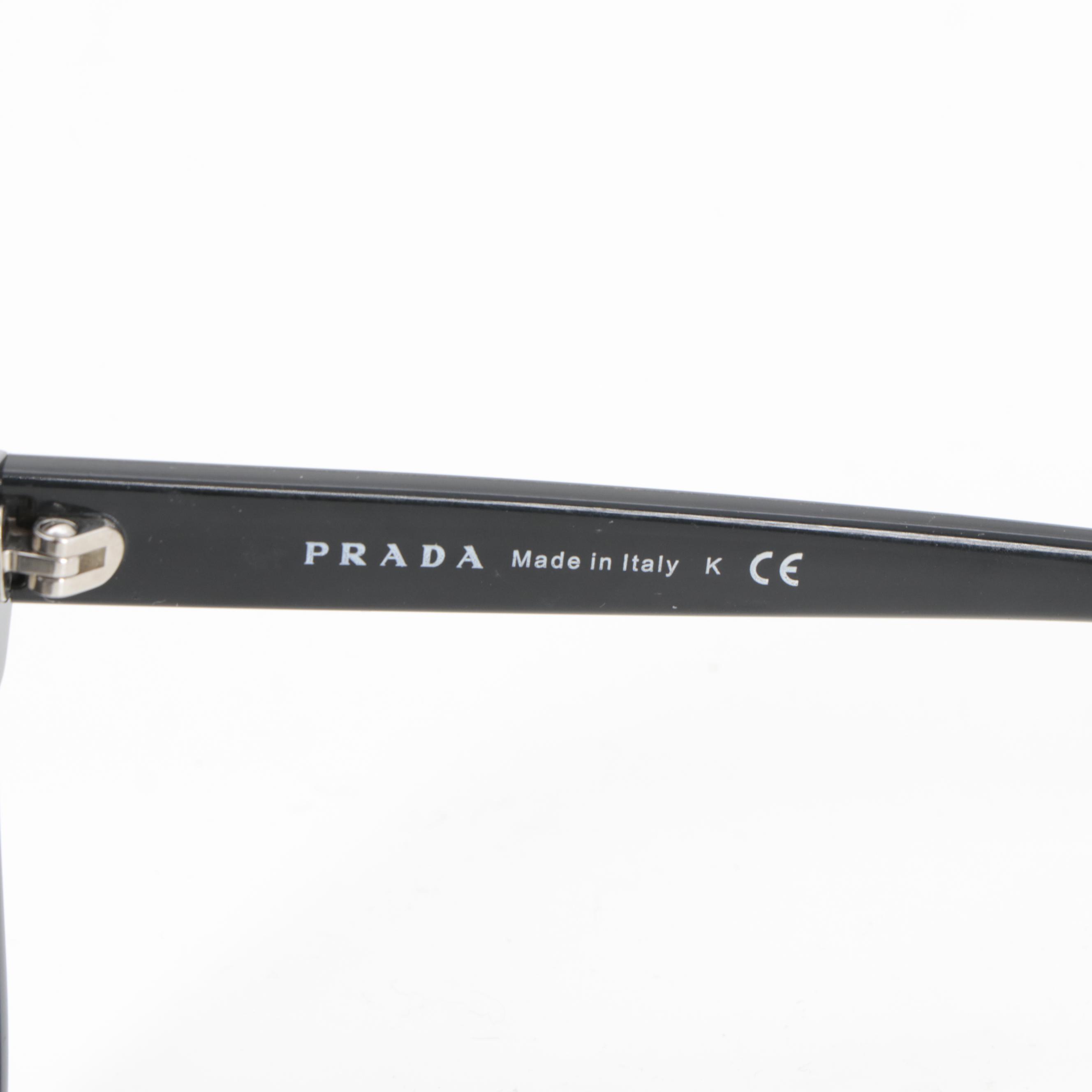 Prada SPR05U Colored Frame Horn-Rimmed Sunglasses