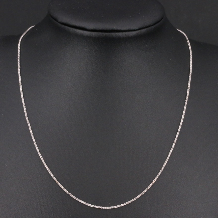 Italian 14K Wheat Chain Necklace