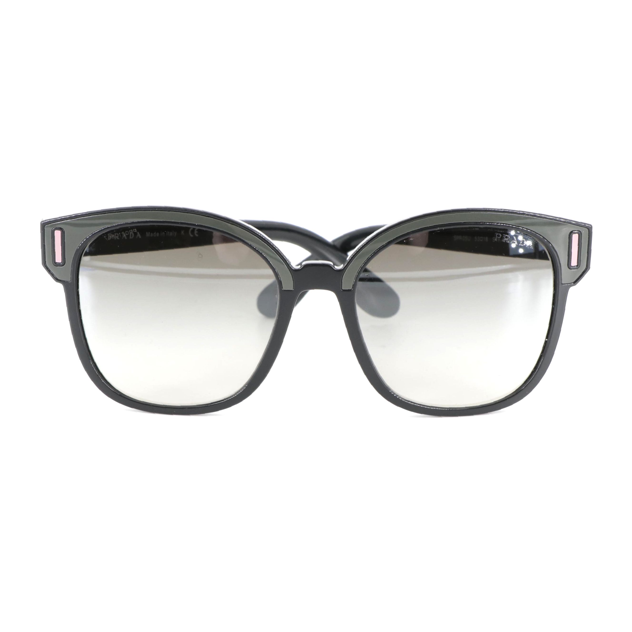 Prada SPR05U Colored Frame Horn-Rimmed Sunglasses