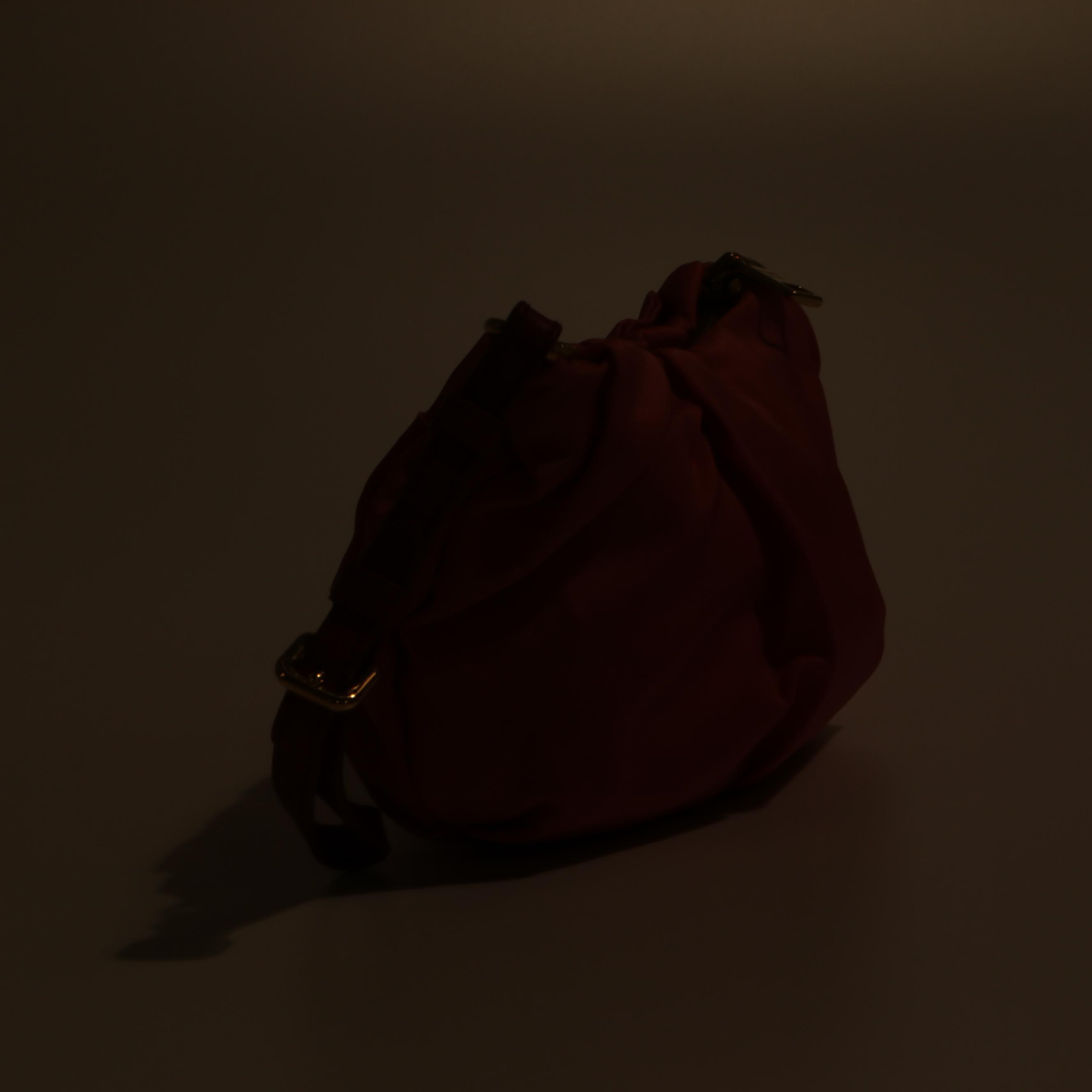 Prada Pink Nylon Bow Wristlet Clutch Bag