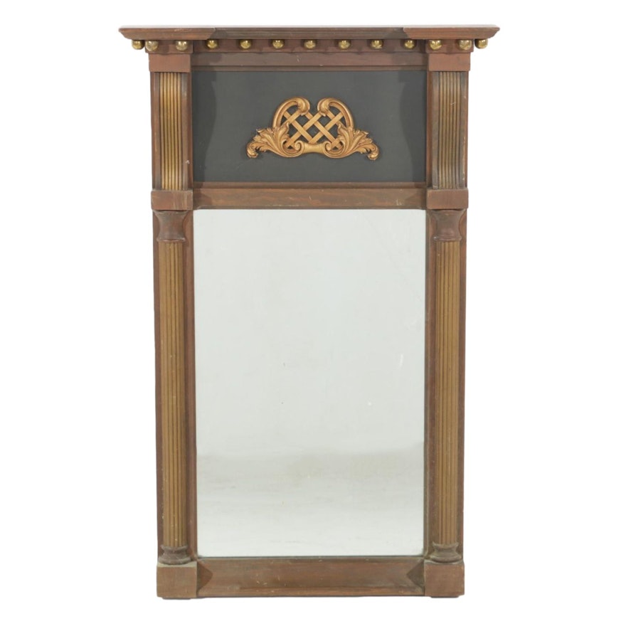 Neoclassical Style Trumeau Mirror, Late 20th Century