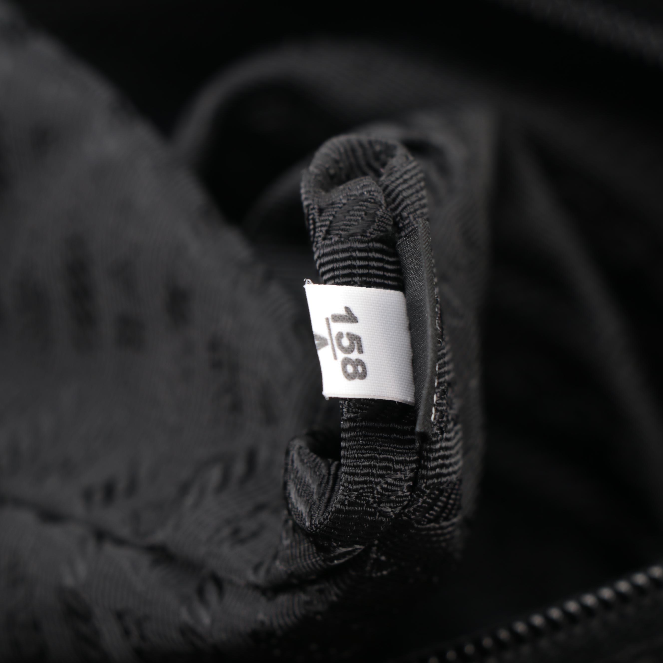 Prada Tessuto Dual Buckle Messenger Bag in Black Nylon and Saffiano Leather