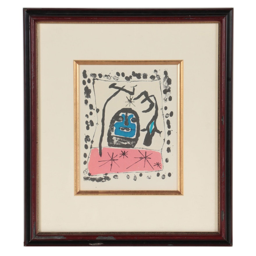 Lithograph after Joan Miró for Galerie Matarasso