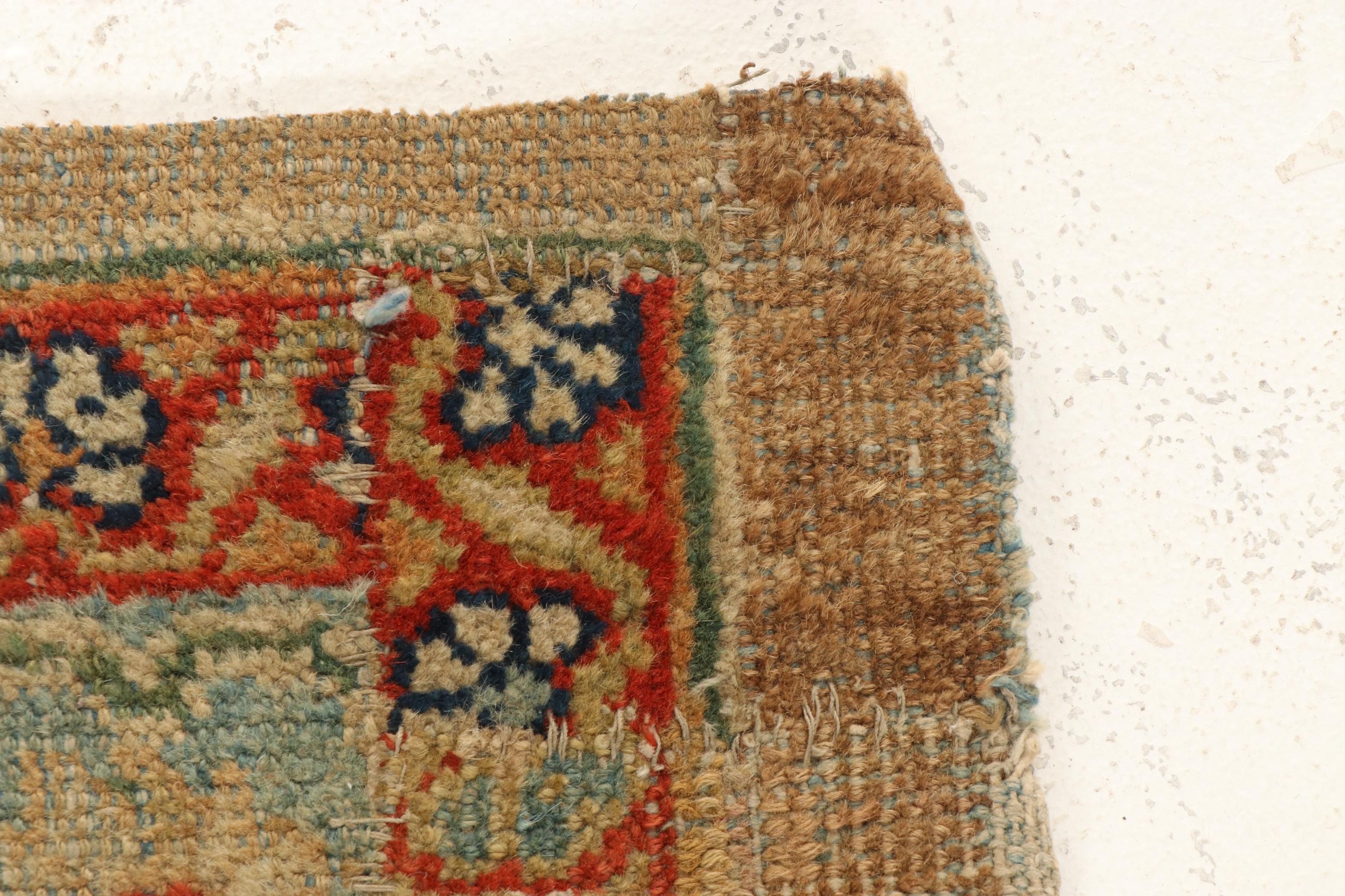 3'7 x 3'8 Hand-Knotted Northwest Persian Bakhshayesh Rug, 1910s