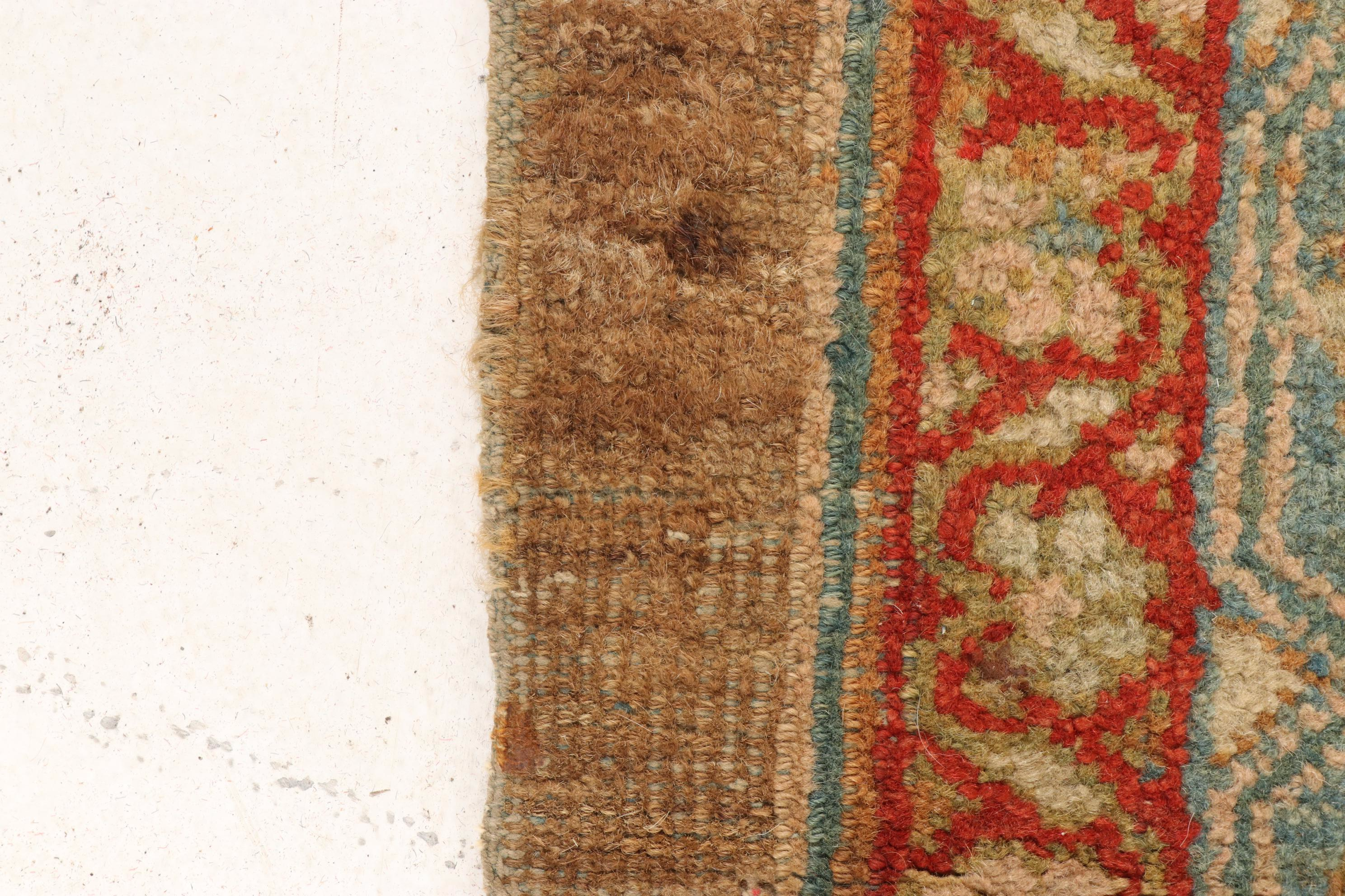 3'7 x 3'8 Hand-Knotted Northwest Persian Bakhshayesh Rug, 1910s