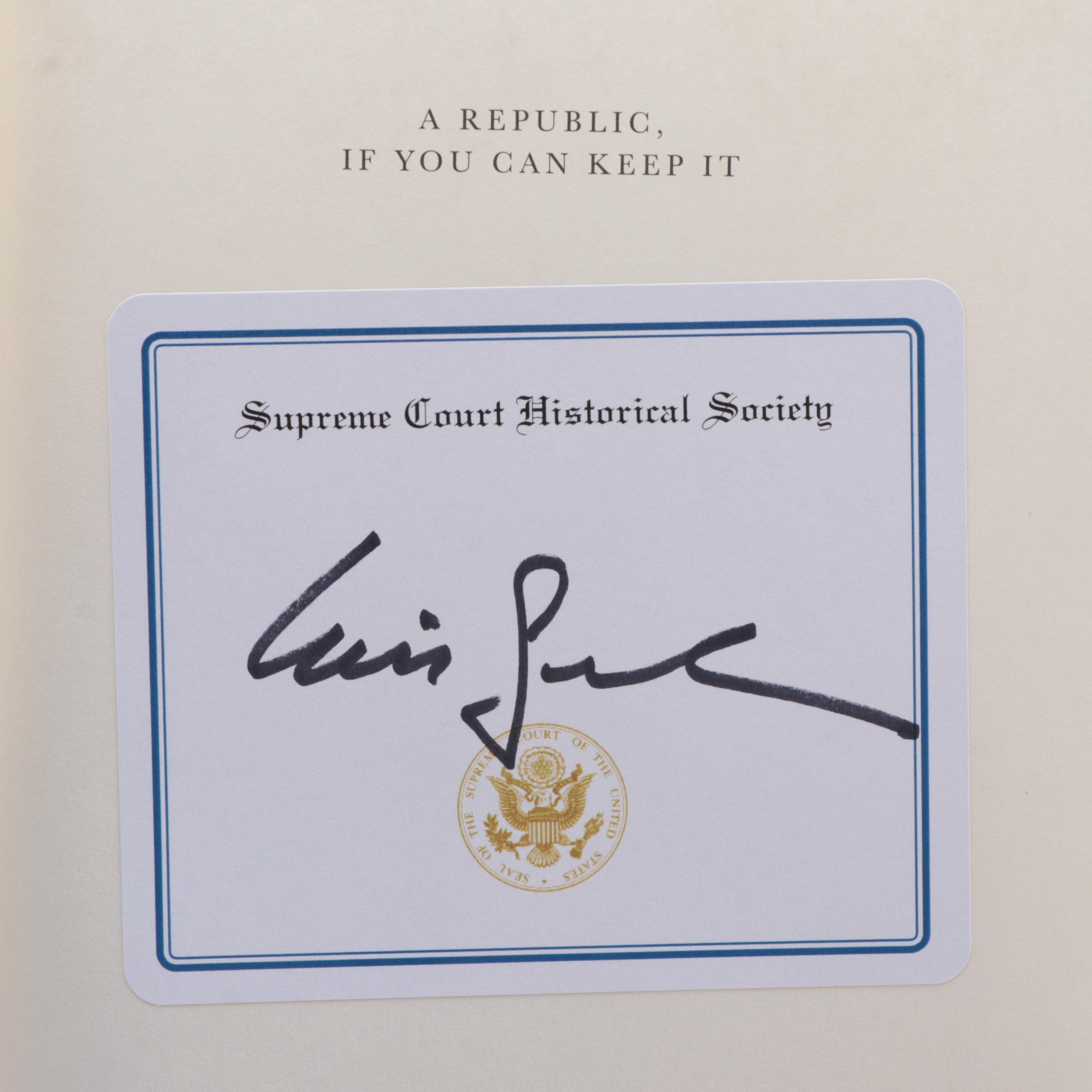 Signed First Editions "A Republic" and "What Color is a Conservative?"