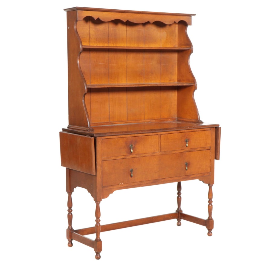 Colonial Revival Drop-Leaf Cupboard-on-Stand, Early 20th Century