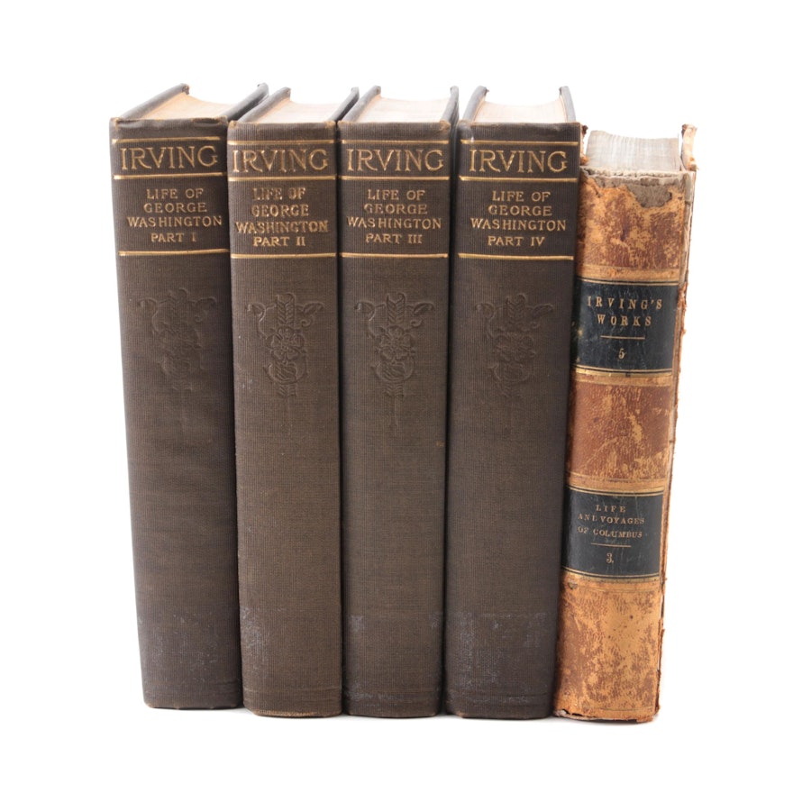 "Life of George Washington" Four-Volume Set and More by Washington Irving