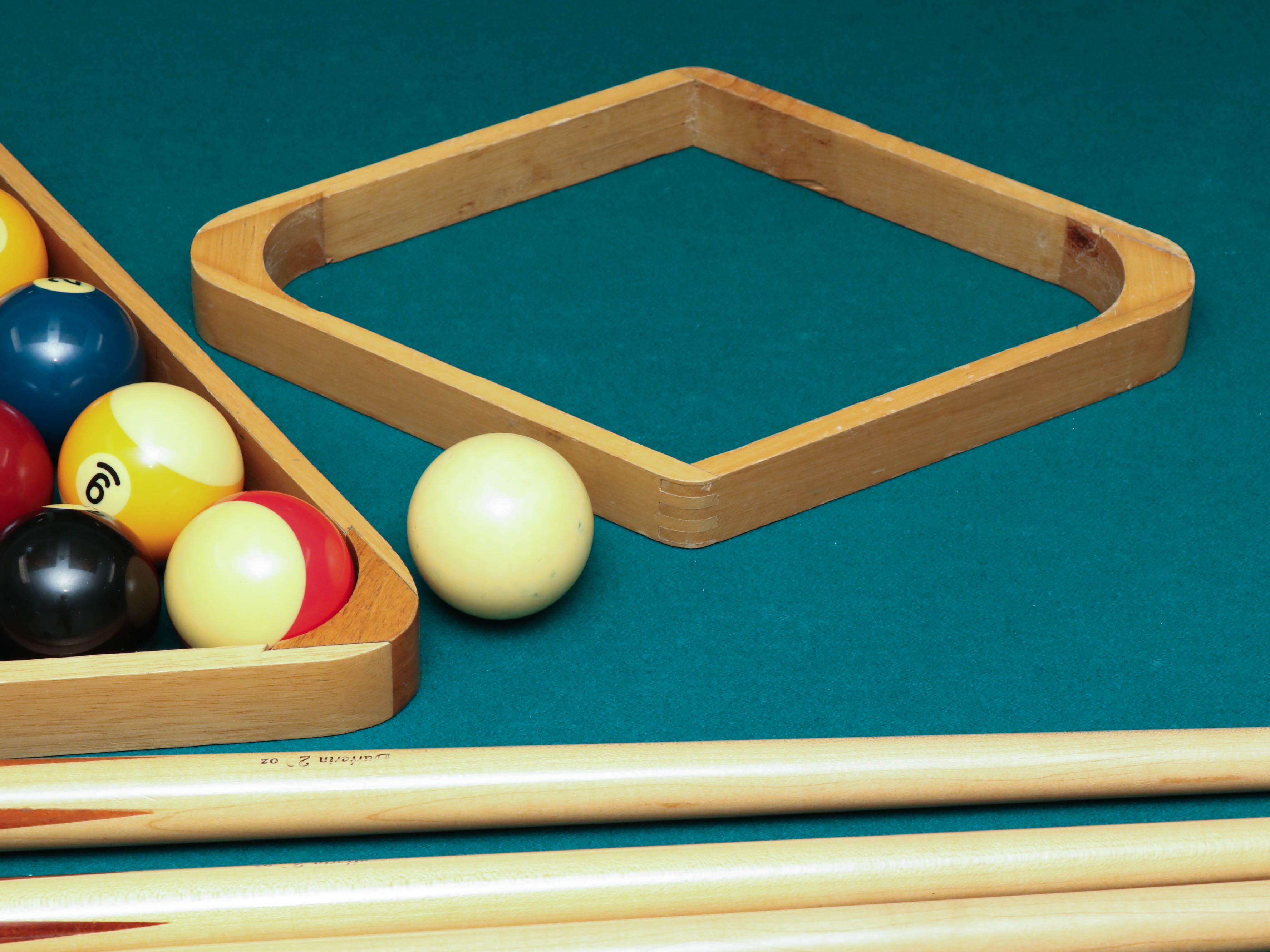 Brunswick "Orleans" Eight Foot Mahogany Billiard Table with Accessories