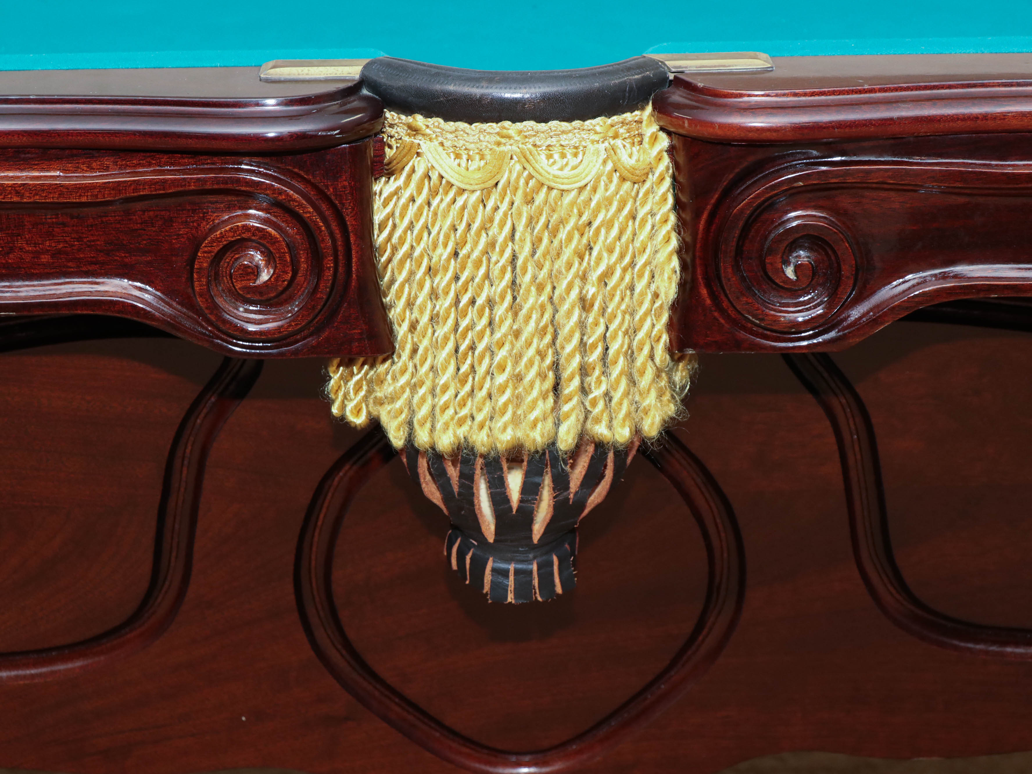 Brunswick "Orleans" Eight Foot Mahogany Billiard Table with Accessories