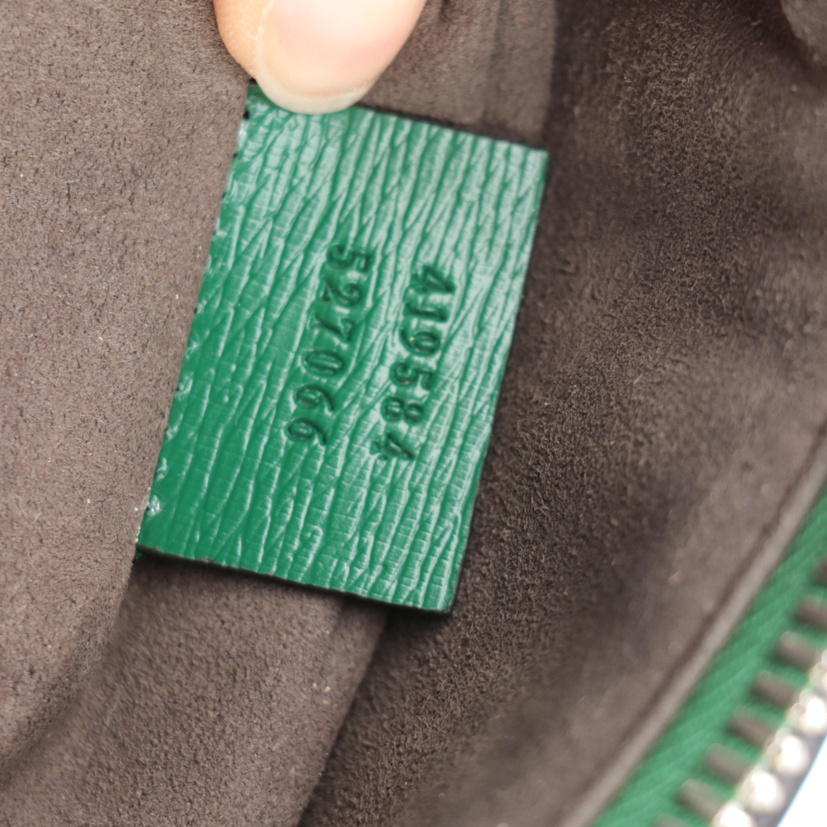 Gucci Web and Kingsnake Backpack in Grained Leather