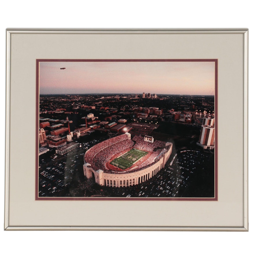 Giclée of Ohio State University Buckeye Stadium, Late 20th Century