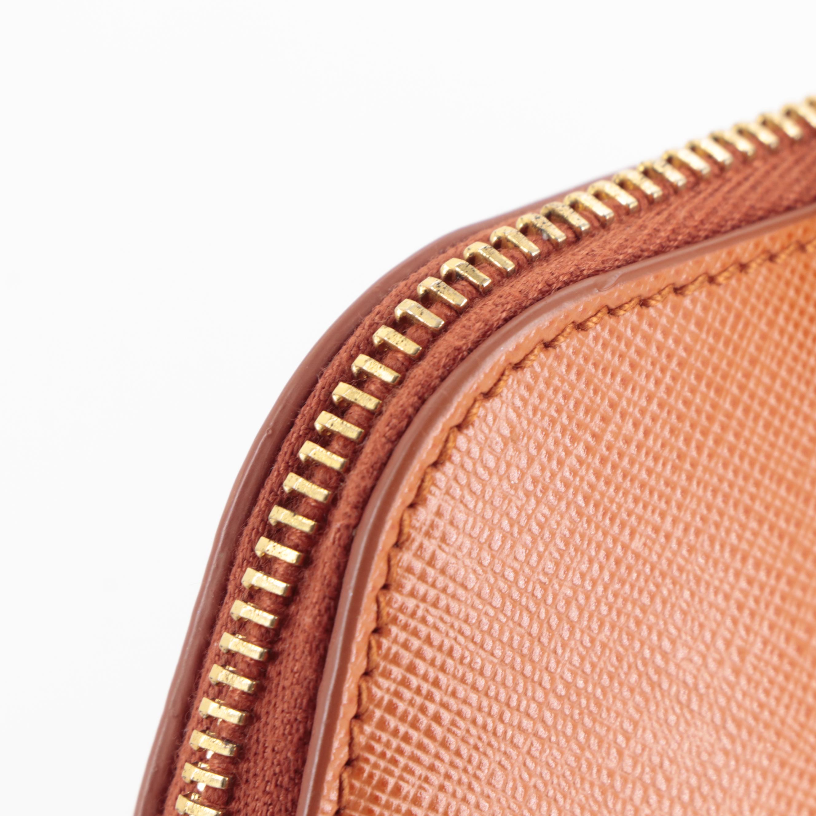 Prada Small Promenade Two-Way Bag in Orange Saffiano Leather