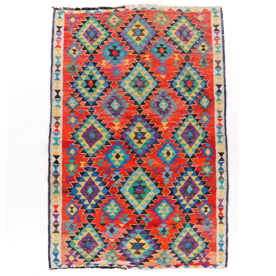 7' x 10'6 Handwoven Persian Kilim Wool Area Rug