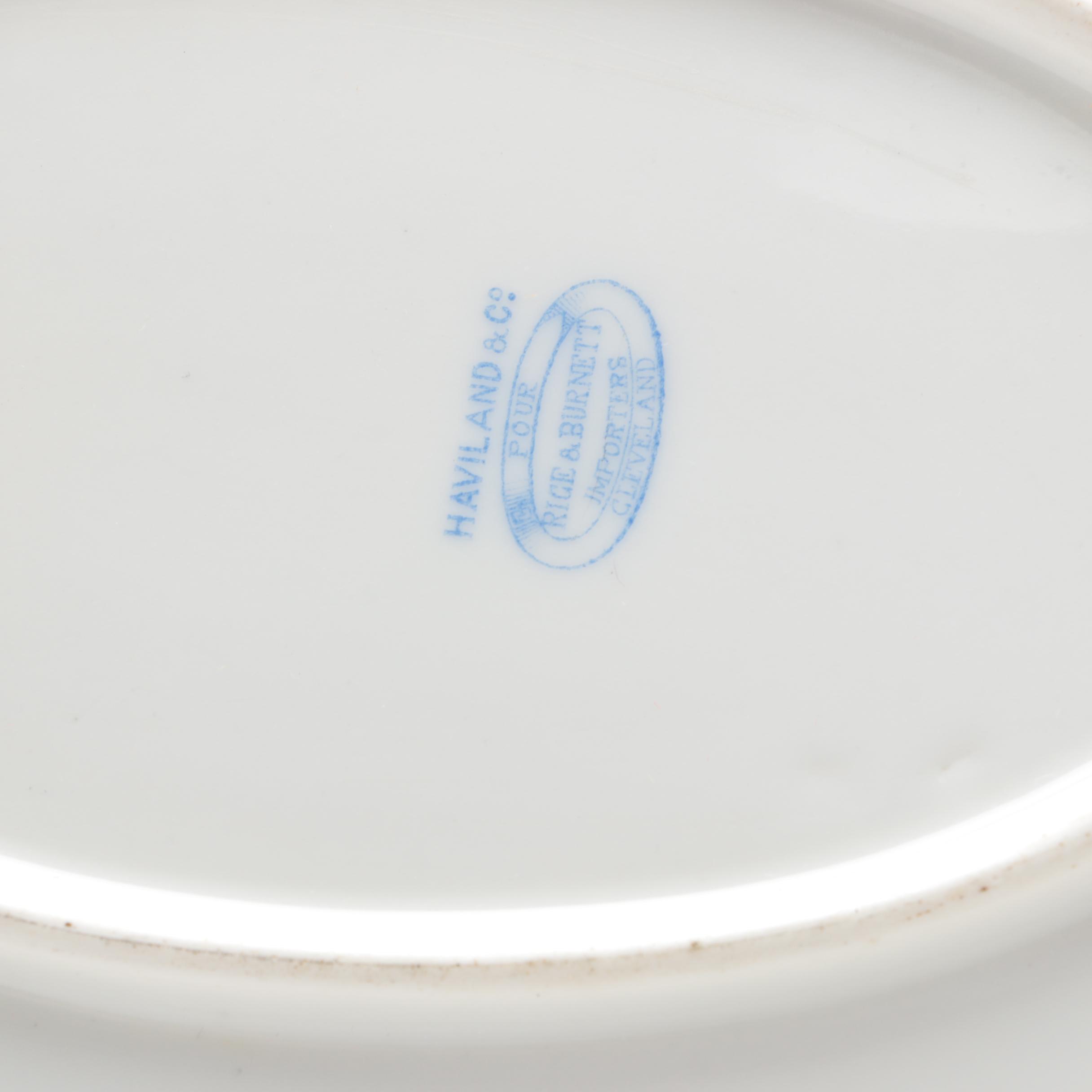 Haviland & Co. for Rice & Burnett of Cleveland Porcelain Serving Platter
