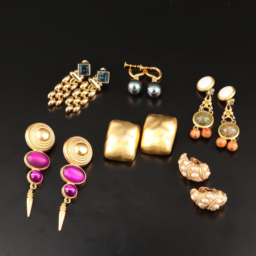 Vintage Earrings Featuring Givenchy, Boucher and Swarovski
