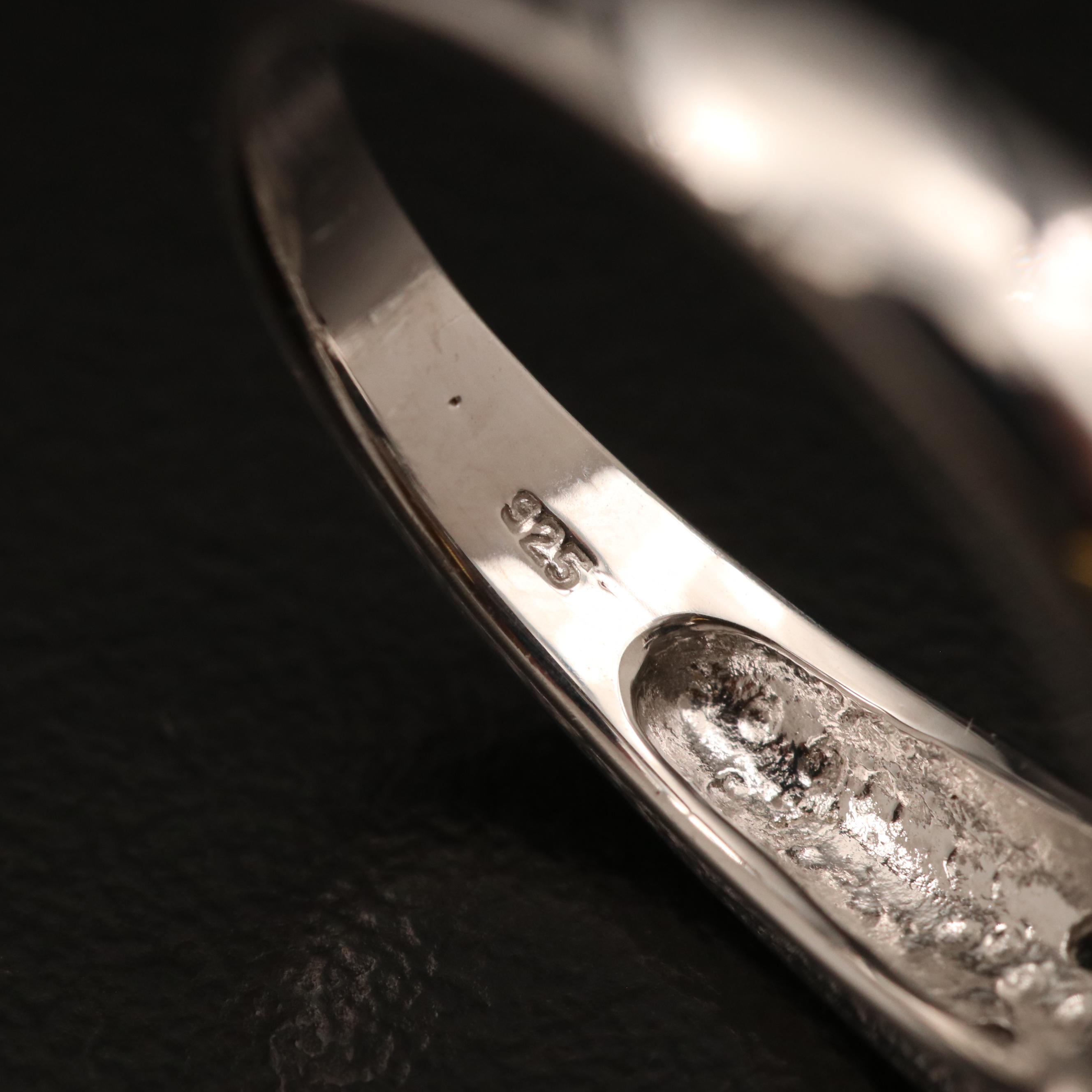 Sterling Rings Including Tiger's Eye Plus Mahogany and Snowflake Obsidian