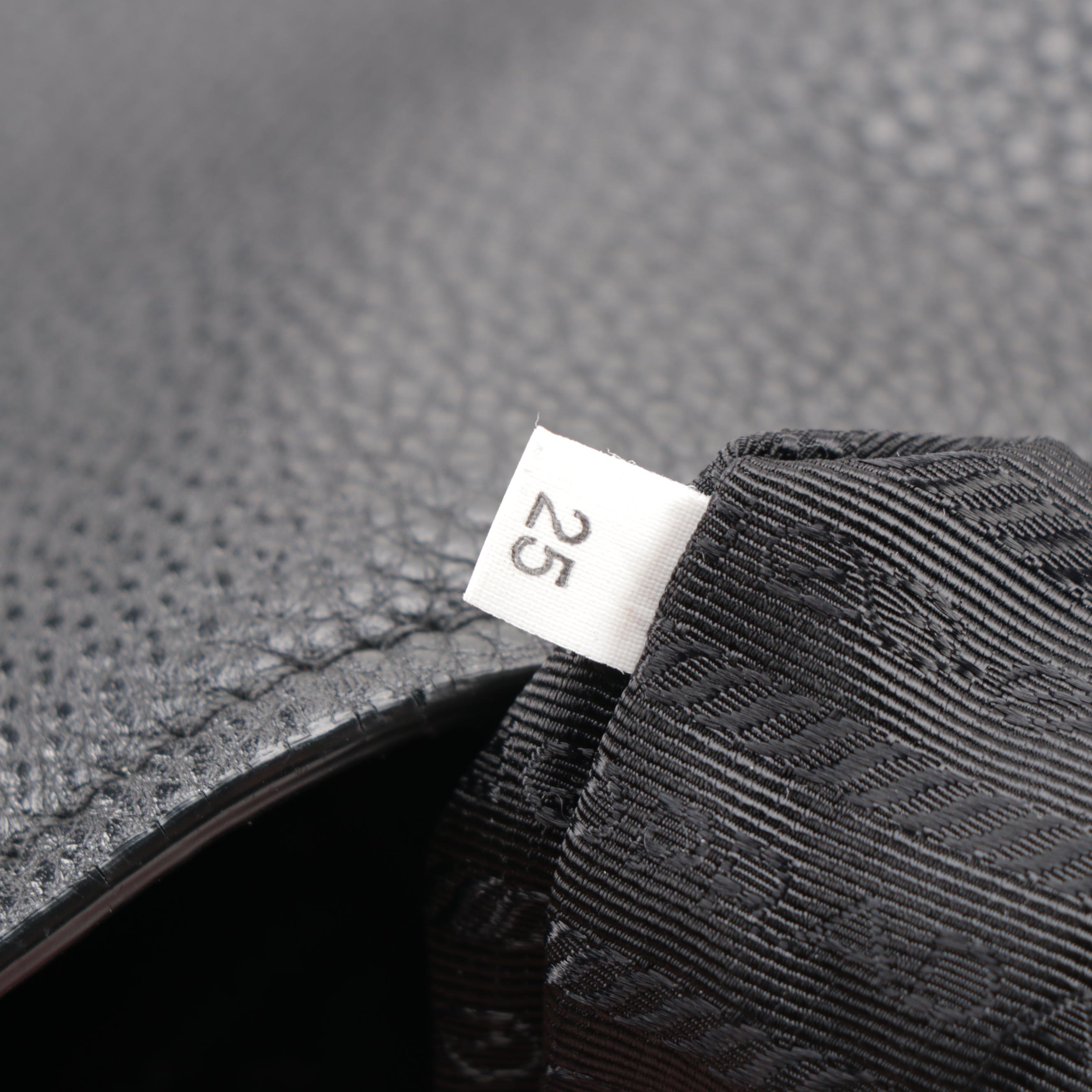 Prada Black Vitello Daino Leather Two-Way Bag