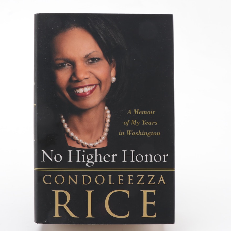 Signed First Edition "No Higher Honor" by Condoleezza Rice, 2011